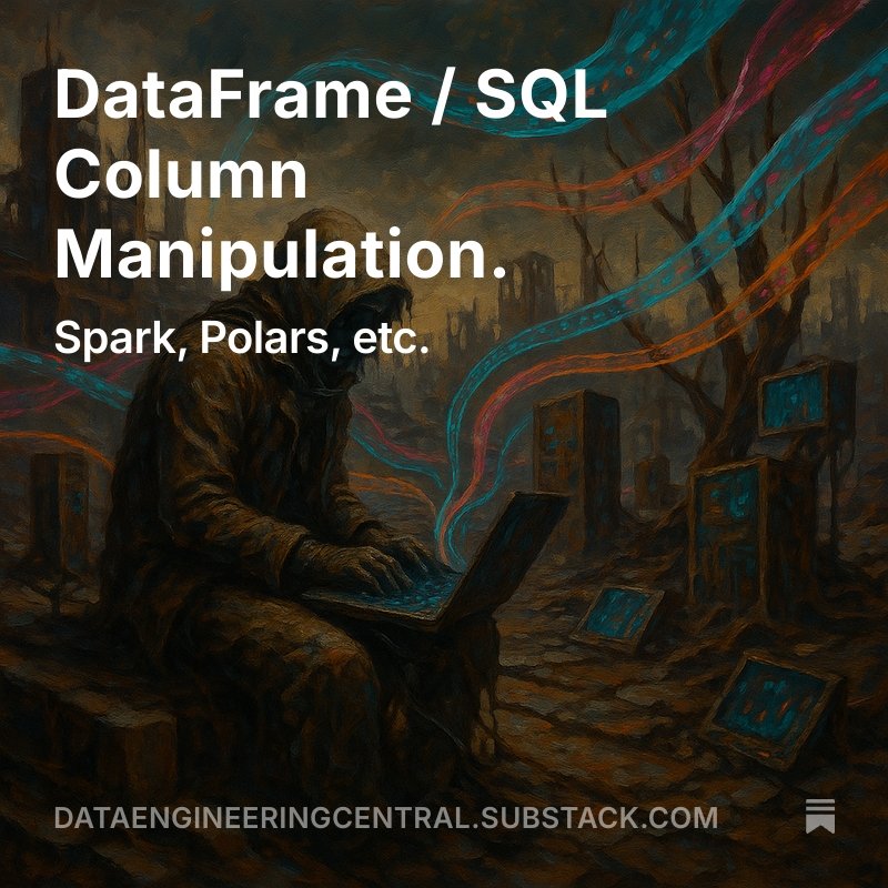 dataenggdude's tweet image. DataFrame / SQL Column Manipulation. open.substack.com/pub/dataengine… #sql #dataframe