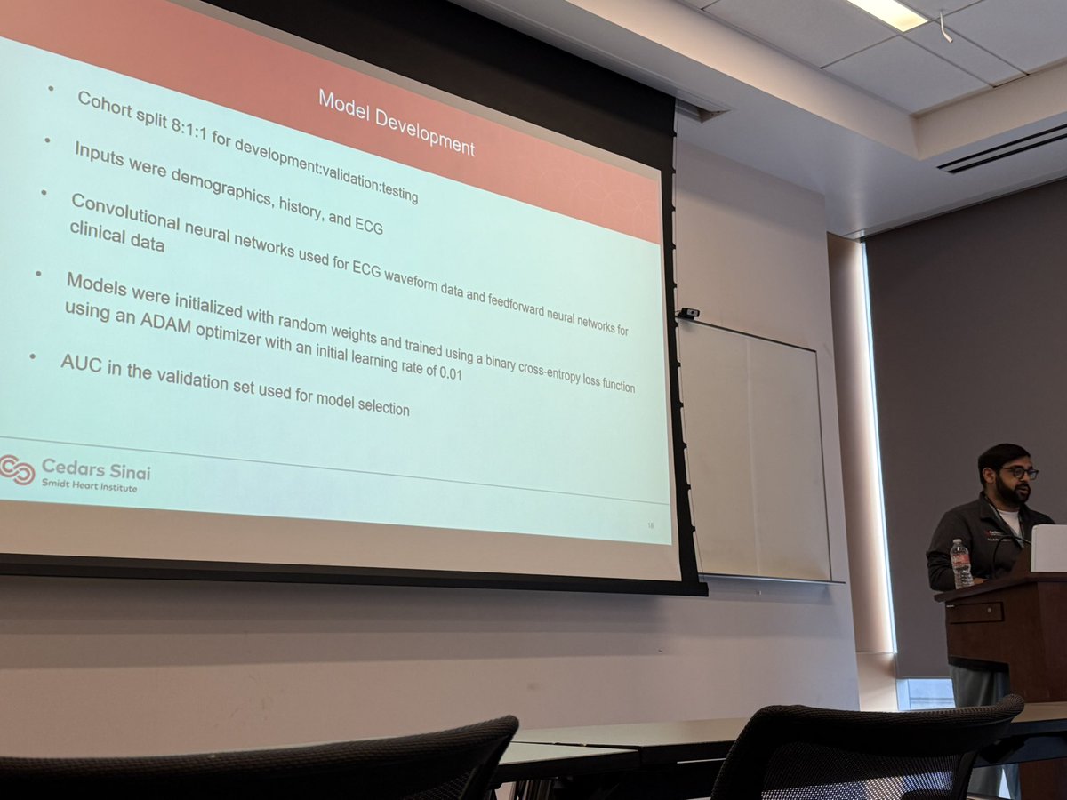Eduardo Marban, MD, PhD (@marbanlab) on Twitter photo Interesting research seminar by <a href="/RishiKTrivedi/">Rishi K Trivedi, MD PhD</a> (<a href="/OslerResidency/">The Osler Medical Residency</a> alum, now <a href="/SmidtHeart/">Smidt Heart Institute at Cedars-Sinai</a> cardiology chief fellow) on #AI #EKG interpretation to predict stable #CAD. Crazy how much information is embedded in a resting ECG! Mentored by <a href="/David_Ouyang/">David Ouyang, MD</a> Interesting research seminar by <a href="/RishiKTrivedi/">Rishi K Trivedi, MD PhD</a> (<a href="/OslerResidency/">The Osler Medical Residency</a> alum, now <a href="/SmidtHeart/">Smidt Heart Institute at Cedars-Sinai</a> cardiology chief fellow) on #AI #EKG interpretation to predict stable #CAD. Crazy how much information is embedded in a resting ECG! Mentored by <a href="/David_Ouyang/">David Ouyang, MD</a>