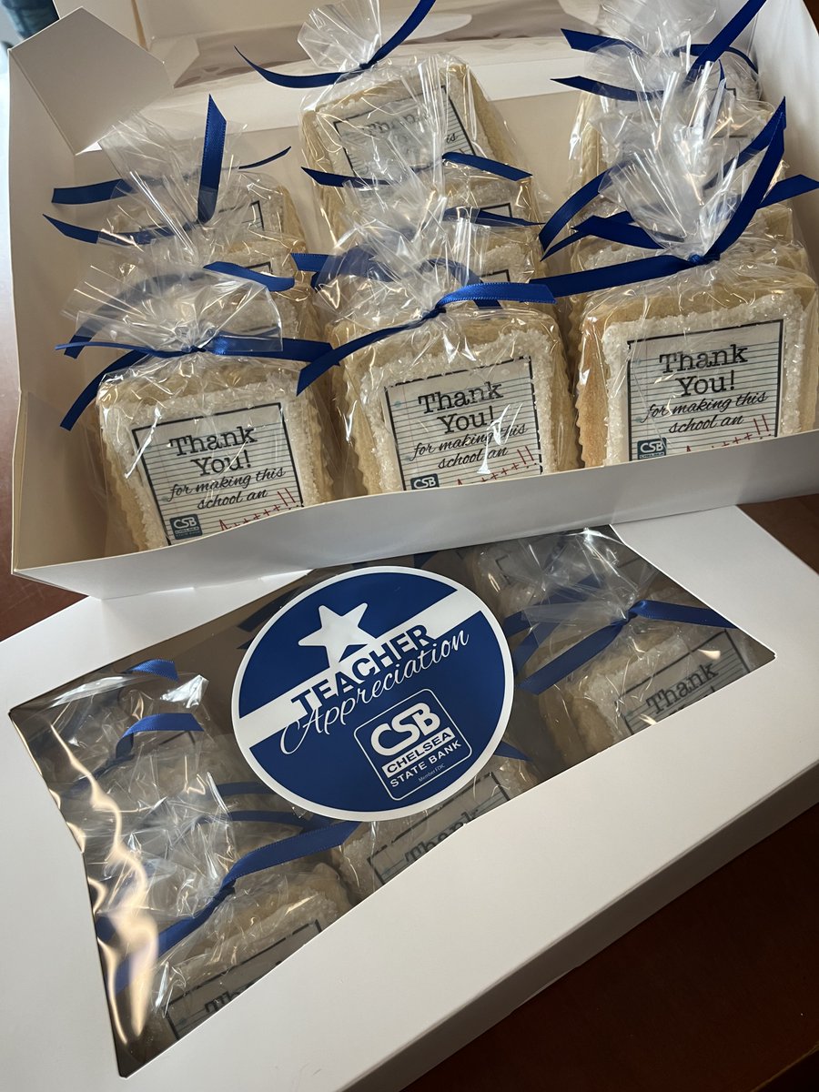 Thank you to the Chelsea State Bank for supporting our teachers during Teacher Appreciation Week!
