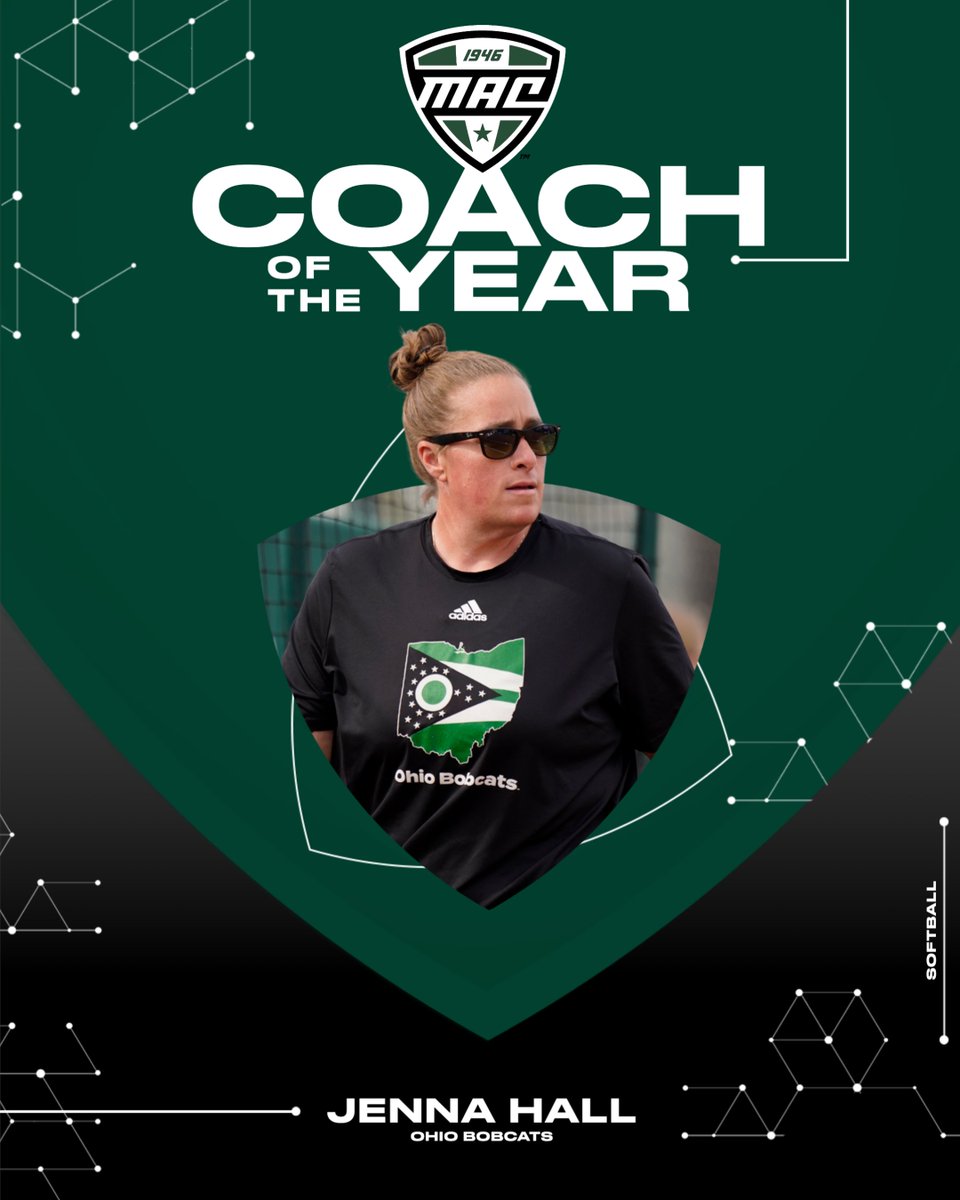 MACtion (@macsports) on Twitter photo 🥎 Coach of the Year 🥎
Congratulations to Ohio's Jenna Hall on being named 2025 MAC Softball Coach of the Year! 😸
<a href="/OhioBobcatSB/">Ohio Softball</a> | #MACtion 🥎 Coach of the Year 🥎
Congratulations to Ohio's Jenna Hall on being named 2025 MAC Softball Coach of the Year! 😸
<a href="/OhioBobcatSB/">Ohio Softball</a> | #MACtion