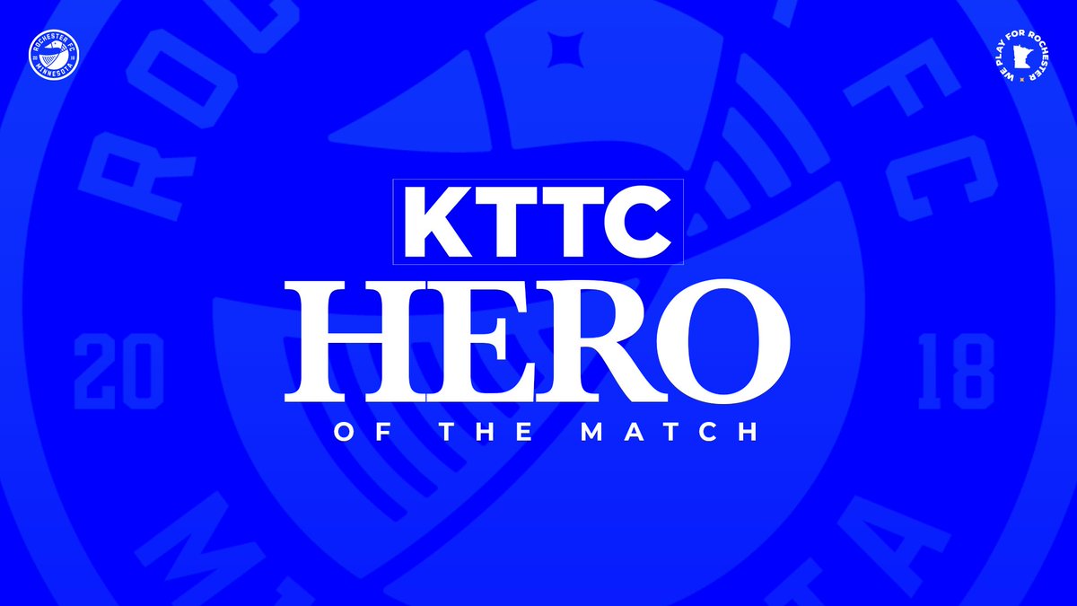 RochesterClub's tweet photo. We're teaming up with @KTTCTV to honor a local hero at every #RochesterFC home match. Learn more about the program and how you can nominate a hero: https://t.co/fh0SwmLCcm https://t.co/Imyj574OWG