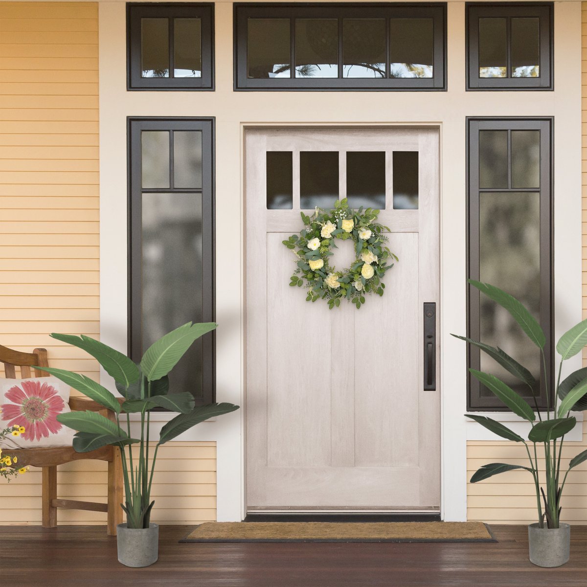 Puleo International 30" Artificial Eucalyptus Floral Spring Door Wreath, Green/Ivory
.
🤟How to Buy?
👉🏻 Shop : walmart.com/ip/Puleo-Inter…
👉🏻 Assured Quality! ✔
.
.
#Wreath #Artificialwreath #Floralwreath #springwreath #doorwreath #puleointernational