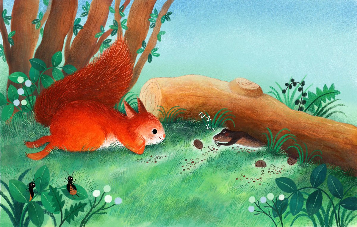 One spread from Piet Cools Off. This book is out today!

#illustration