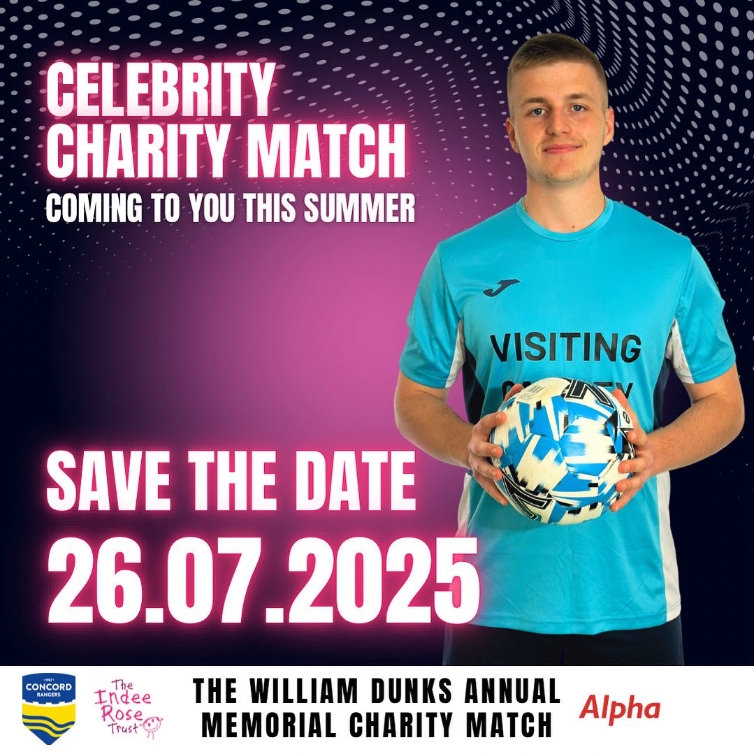 DunksMatch's tweet image. SAVE THE DATE 🗓️
We’ve got an incredible line up of family activities alongside the match, together with an evening of live music after the match🎙️
A day not to be missed!
Full info regarding itinerary and ticketing will be released in due course 🎟️
26th July 2025 🩷