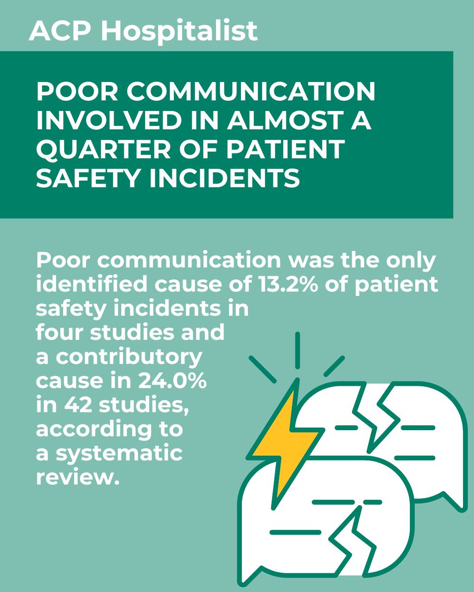 IowaACP's tweet image. Read about how poor communication is involved in almost a quarter of patient safety incidents at l8r.it/ysly