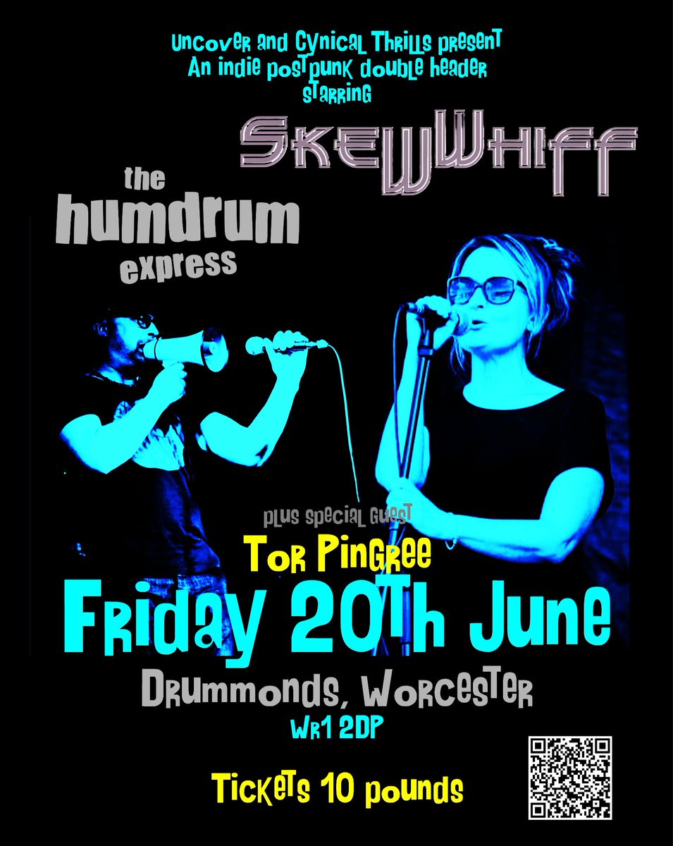 Cynical Thrills (@cynicalthrills) on Twitter photo Friday 20th June at Drummonds #Worcester...
<a href="/HumdrumExpress/">The Humdrum Express</a> / Skewwhiff double header + special guest Tor Pingree 🙂
uncover.seetickets.com/event/the-humd… Friday 20th June at Drummonds #Worcester...
<a href="/HumdrumExpress/">The Humdrum Express</a> / Skewwhiff double header + special guest Tor Pingree 🙂
uncover.seetickets.com/event/the-humd…