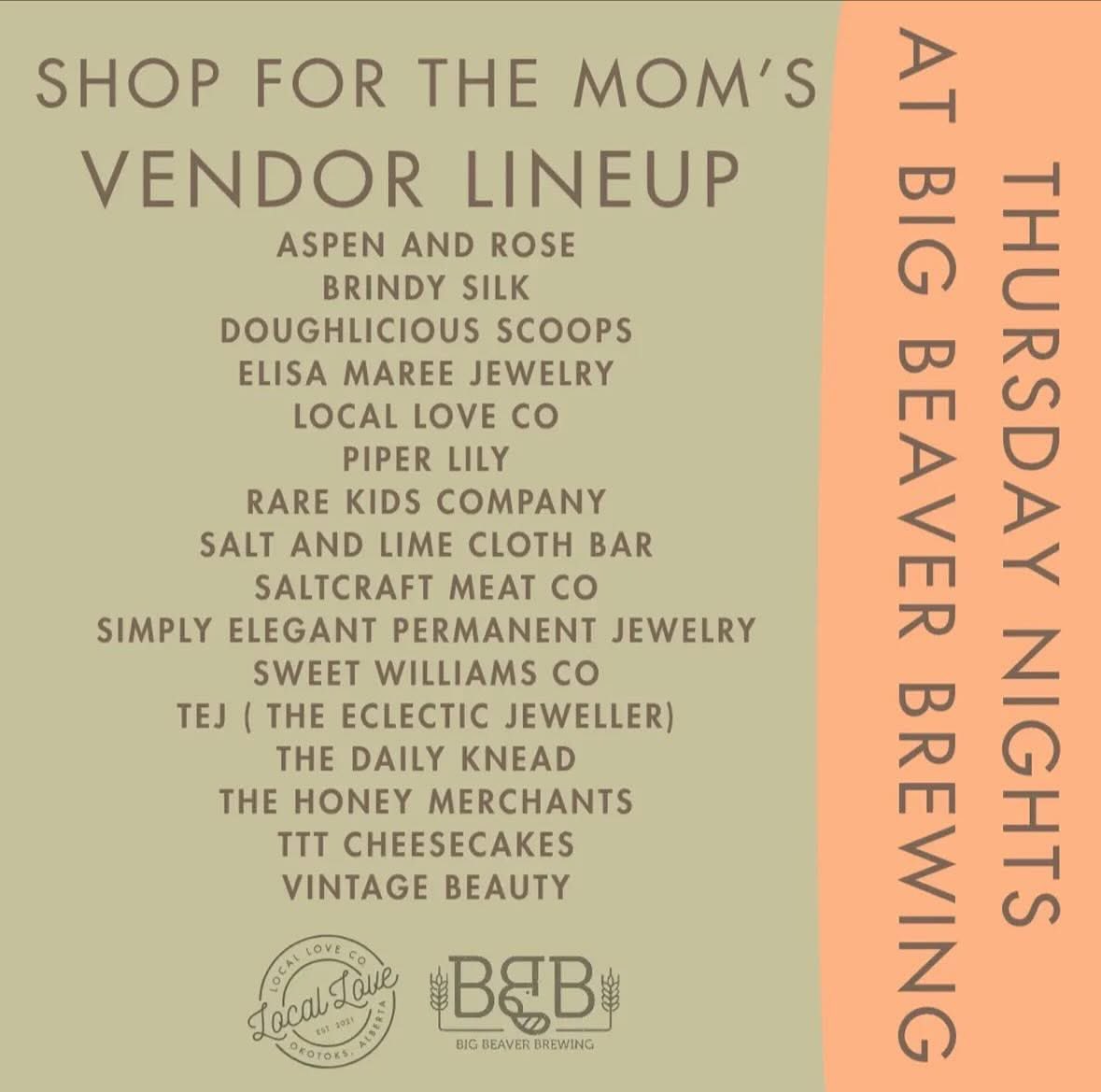 Come on by, grab some beer🍻 and shop🛍️!

We’re kicking off our summer markets with localloveco.ca this Thursday from 4-9PM right on the patio!