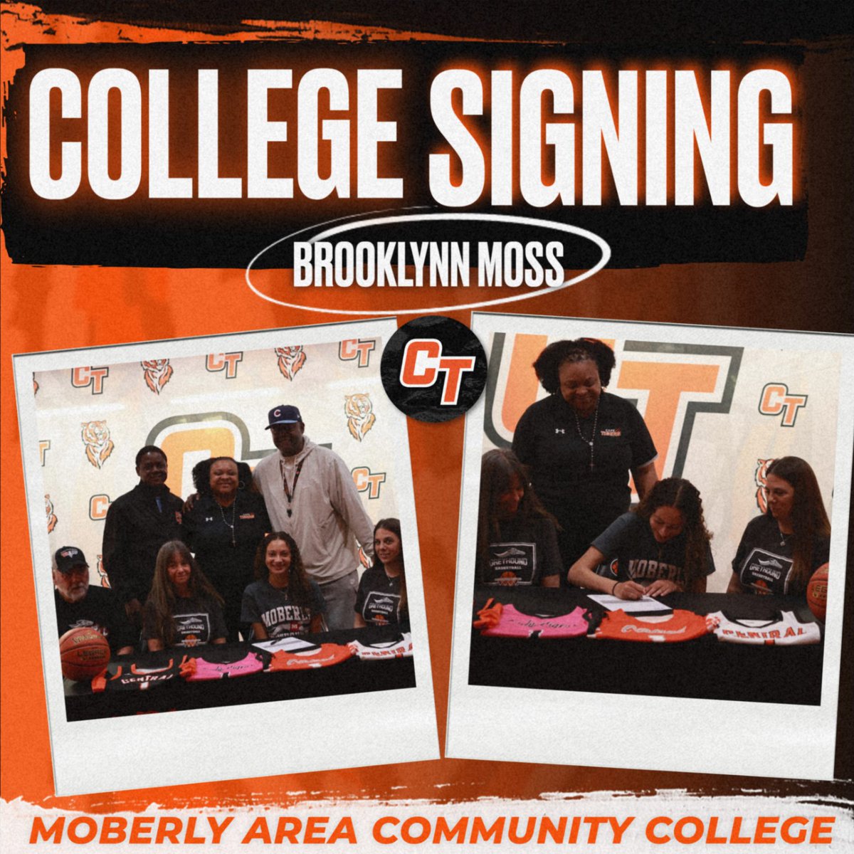 Tiger Nation, please help us congratulate Brooklynn on her signing with Moberly Area CC to continue her basketball career!! We are excited to see you take this next step and can't wait to see what the next chapter holds for you!!!