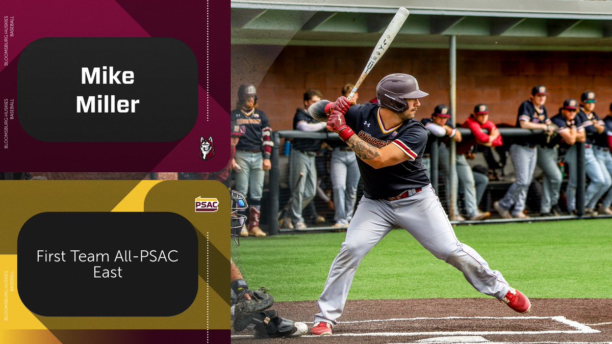 ⚾️: After a breakout year at the plate, Mike Miller has landed a spot on the All-PSAC East First Team!

📰: bit.ly/4m4eahG

#Unleashed
