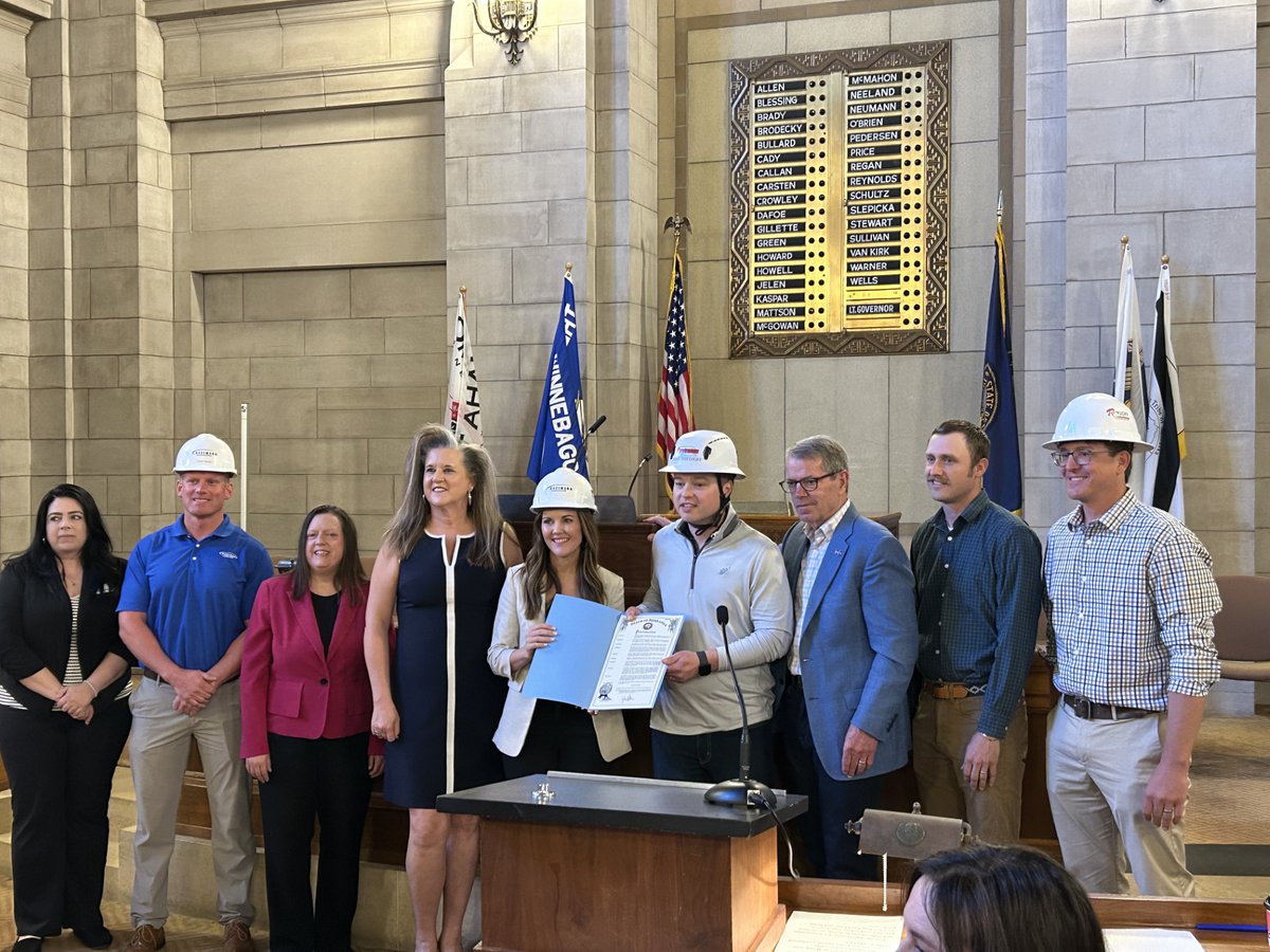 This week we are celebrating Hard Hat Week to support and recognize Nebraska's high school seniors who are taking on roles in construction! We are always excited to encourage the next generation as they join the workforce and help building a strong Nebraska.
