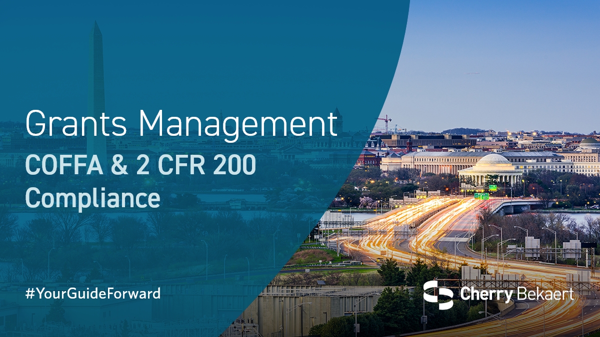 CherryBekaert's tweet image. Explore valuable insights from our Grants Management Symposium held on December 10th! Discover the latest changes to 2 CFR 200 and the new Uniform Guidance Field Guide developed by NAPA. Watch the recording now! okt.to/A1TJ0p

#GrantsManagement #2CFR200 #COFFA
