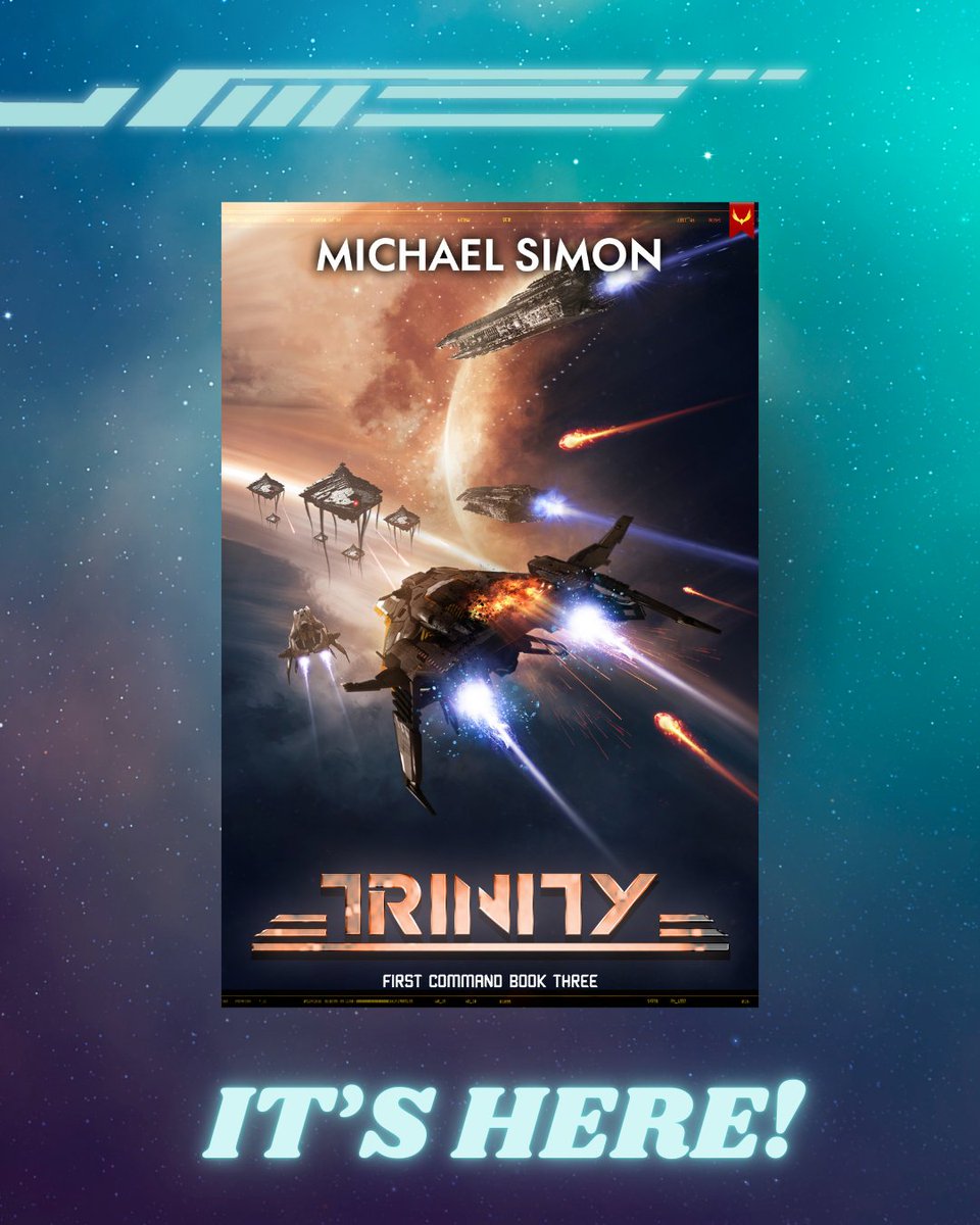 #ICYMI Trinity - the third book in my #FirstCommand series - is now available via Amazon, Kindle and Audible. It's currently the #1 bestseller in hard science fiction, and we could not be more excited or thankful for all the support received.