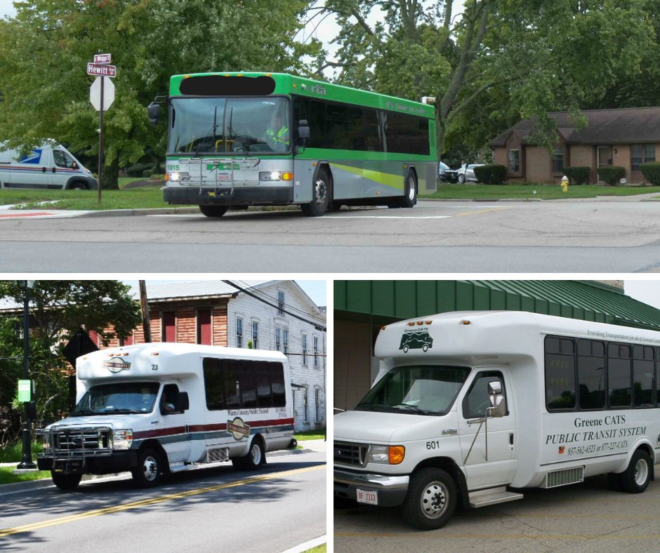 Taking transit reduces air pollution by reducing the number of vehicles on the road. Greater Dayton RTA (Montgomery County), Greene CATS Public Transit (Greene County), and Miami County Public Transit can help you plan your route. #AQAW2025