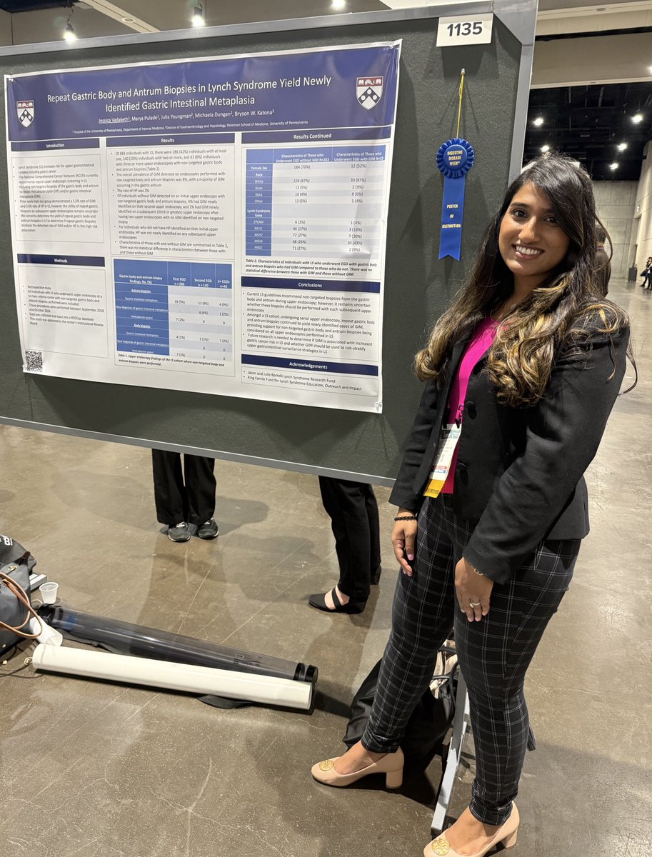 Shazia Siddique MD MS (@shaziamsiddique) on Twitter photo Dr. <a href="/JessicaVad_MD/">Jessica Vadaketh</a> wins poster of distinction on Gastric Intestinal Metaplasia at <a href="/DDWMeeting/">Digestive Disease Week</a> #DDW2025 <a href="/penngihep/">@PennGIHep</a> 🔥🔥🔥 Dr. <a href="/JessicaVad_MD/">Jessica Vadaketh</a> wins poster of distinction on Gastric Intestinal Metaplasia at <a href="/DDWMeeting/">Digestive Disease Week</a> #DDW2025 <a href="/penngihep/">@PennGIHep</a> 🔥🔥🔥