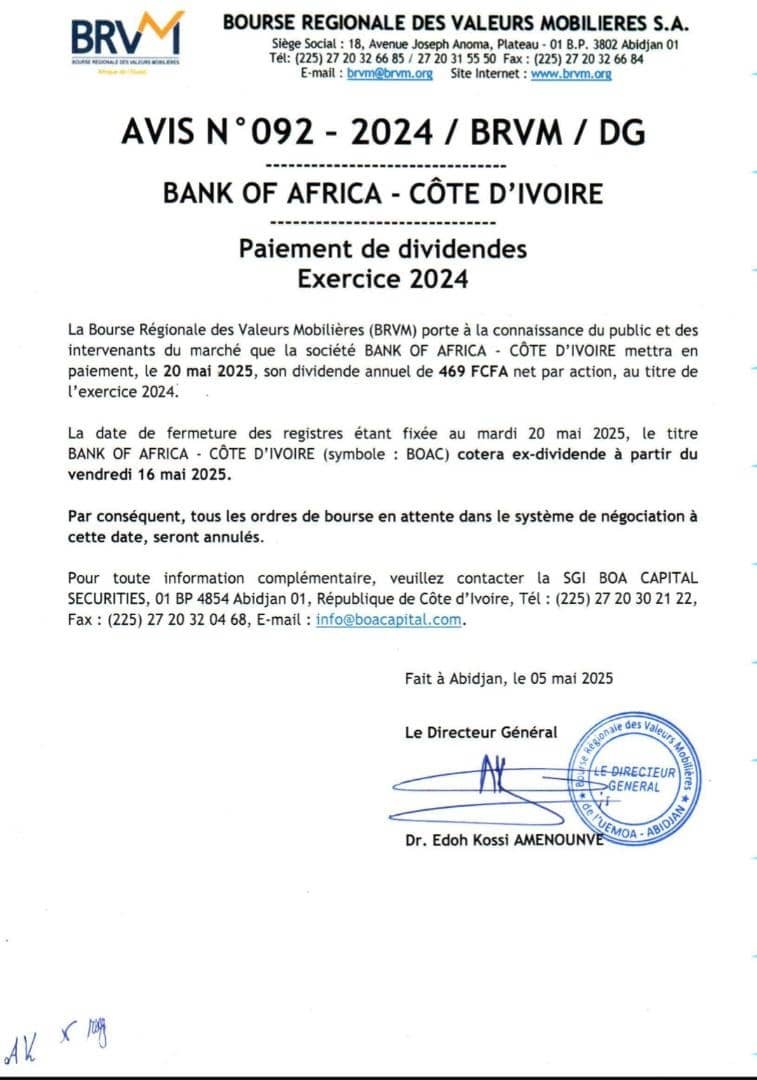 deboci2's tweet photo. Début de la saison des dividendes. 
En plus d'être client, tu peux être actionnaire.
Plus d'infos : (00225) 07 15 18 97 19 https://t.co/81wavu71UV