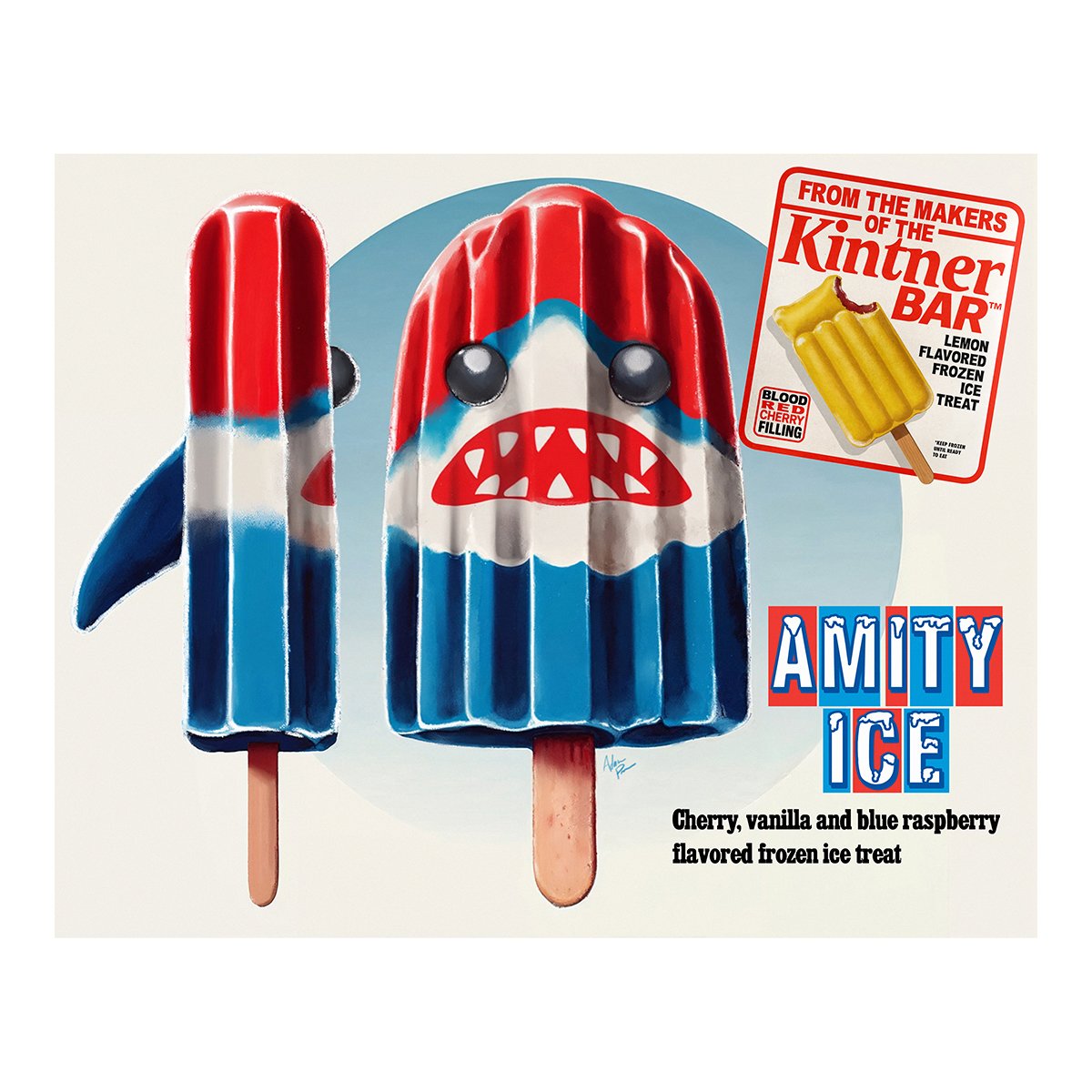 Readful_Things's tweet image. This Amity Ice print is based on a clay &apos;popsicle&apos; I sculpted seven years ago