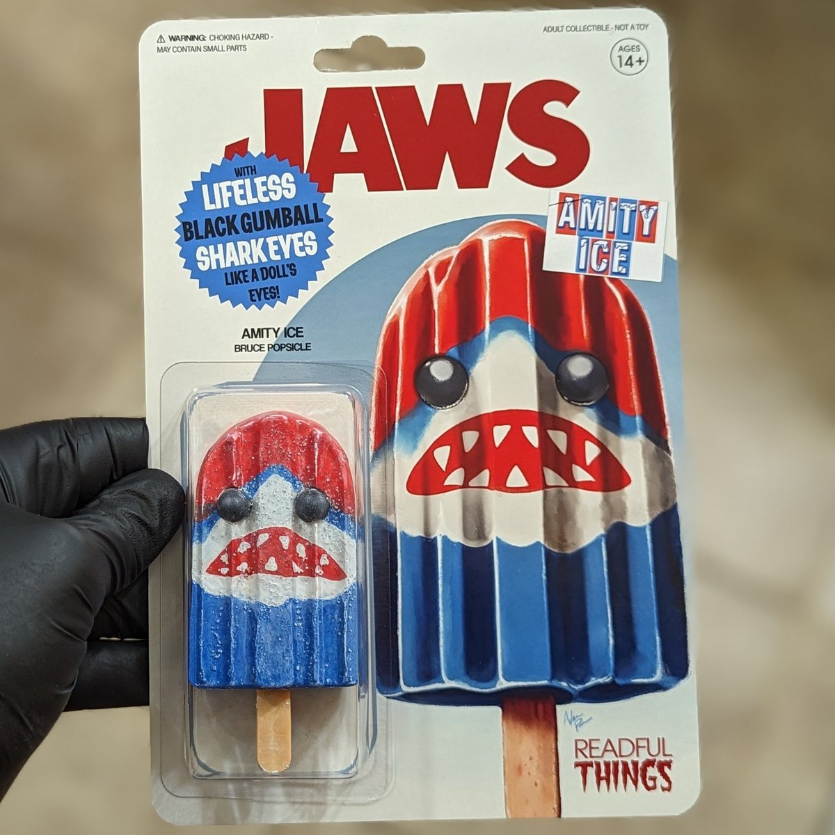 Readful_Things's tweet image. This Amity Ice print is based on a clay &apos;popsicle&apos; I sculpted seven years ago
