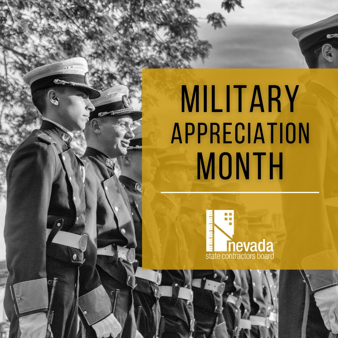 In recognition of #MilitaryAppreciationMonth, learn more about our Veterans Assistance Program! 👇

We’re able to waive fees and/or expedite the licensing process for veterans, active duty members and their spouses. Learn more about the program at bit.ly/4f0Vf3G.