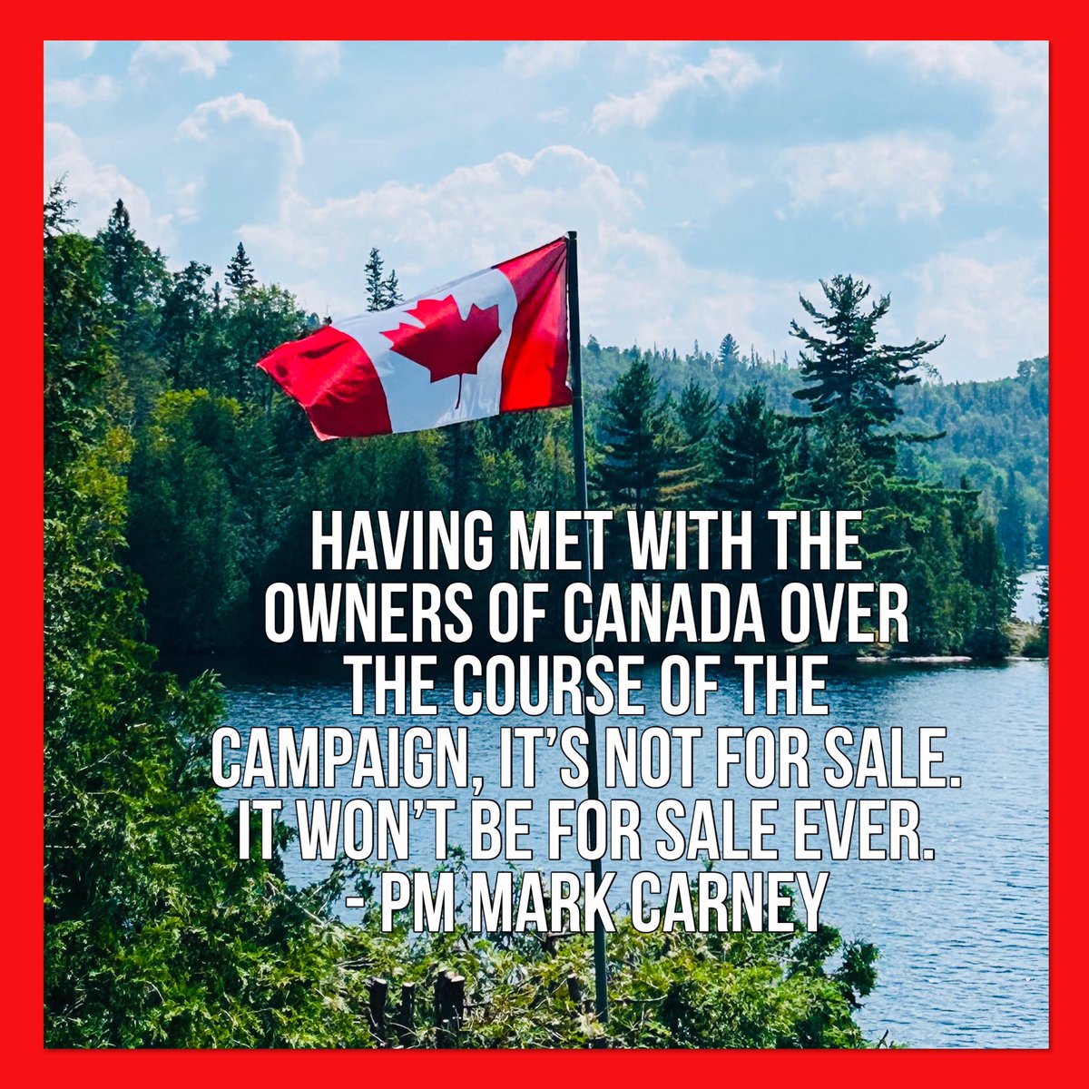 𝐃𝐨𝐥𝐨𝐫𝐞s 🇨🇦Vive le Canada!🇨🇦 (@portagebaygirl1) on Twitter photo “It won’t be for sale ever.” - PM Mark Carney, May 6, 2025 “It won’t be for sale ever.” - PM Mark Carney, May 6, 2025