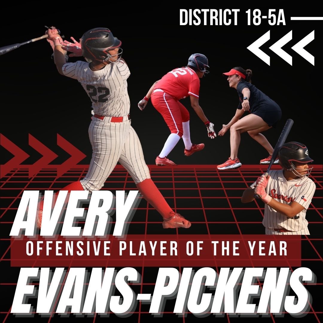 🚨2025 | 18-5A DISTRICT AWARDS 

Offensive Player of the Year: 
Avery Evans-Pickens

We are so proud of you! 🖤🥎

<a href="/PorterSpartans/">Porter HS</a>