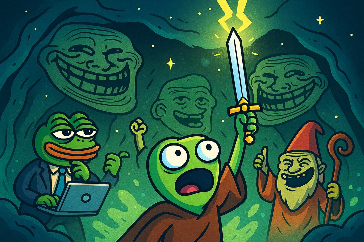 zunky_coin's tweet photo. With the Meme Sword in hand, $ZUNKY raised it high.

Lightning cracked.
Troll energy surged through the Memeverse.
From the shadows, they emerged…

Keyboard warriors. Meme shamans. Copypasta priests.

ZUNKY didn’t summon an army. He summoned a movement.

#ZUNKY #TrollArmy #meme https://t.co/ovd0Jm5kdV
