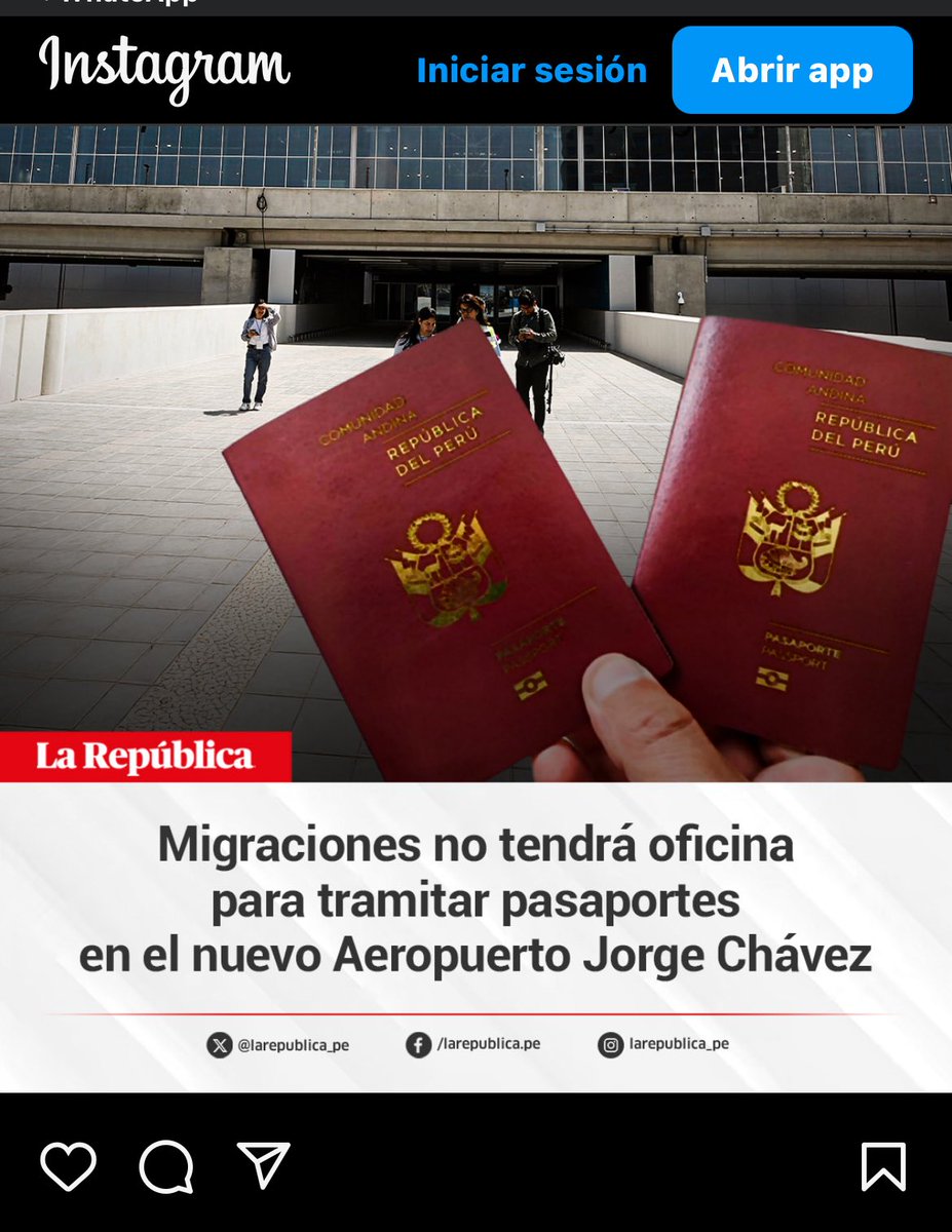 Uno de los mejores servicios para los casos de pérdida o expiración de pasaportes …. Ya no se tendrá en el nuevo aeropuerto 
Esto del “Nuevo aeropuerto” con tantas carencias ya parece una burla al pueblo peruano
