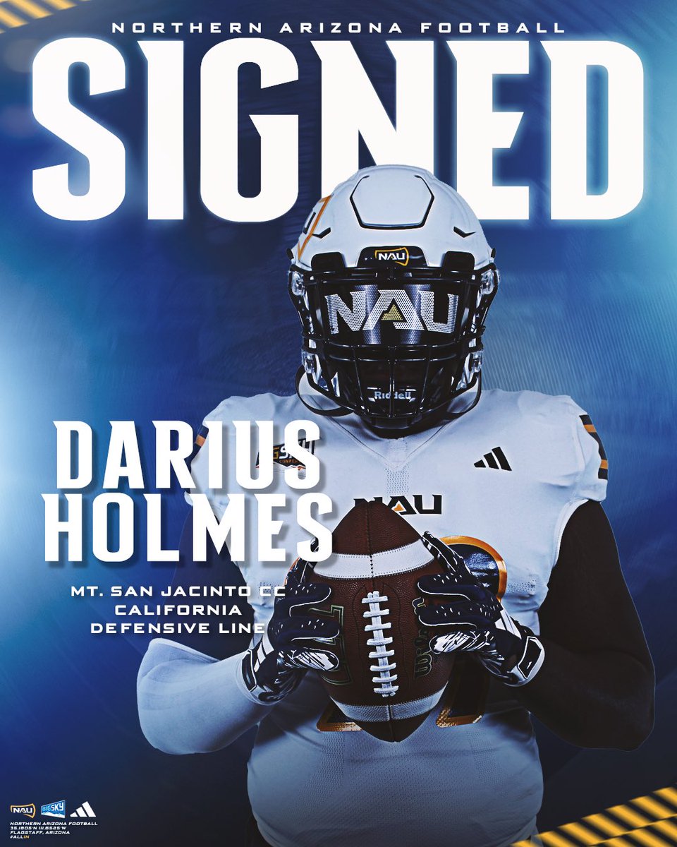 Officially official 🖊️

Welcome to NAU, Darius 🪓

#RaiseTheFlag