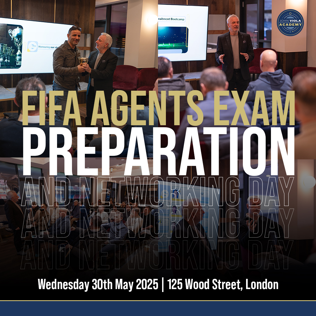 Want to pass the FIFA Agent Exam in 2025? 

Join us in London for the John Viola Academy FIFA Exam Event – the ultimate in-person prep day with everything you need to succeed.

📅 Spaces are limited – book now via the link below:

jvacademy.net/fifa-exam-even…