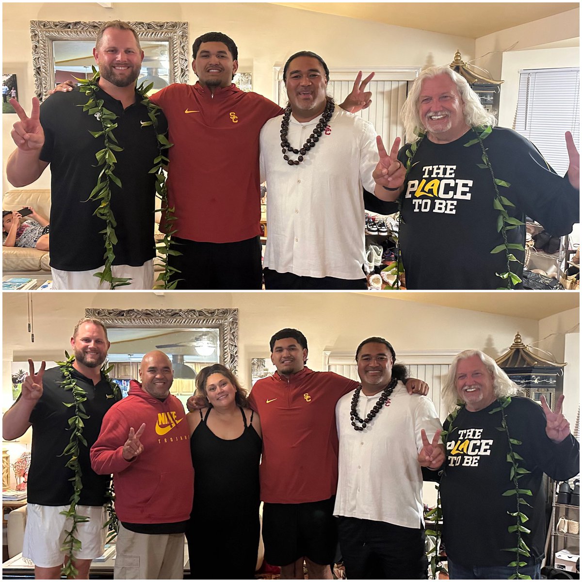 Malakai Lee (@malakailee2) on Twitter photo 🔴🟡 <a href="/uscfb/">USC Football ✌️</a> <a href="/CoachZachHanson/">Coach Zach Hanson</a> <a href="/CoachNua/">Shaun Nua</a> <a href="/flowlikerob/">Rob Ryan</a> appreciate you guys coming to our pLAce and spending time with us. We really had a great time. ⚔️ FIGHT ON ✌️✌️✌️
<a href="/KSKAthletics/">Kamehameha Kapalama Athletics</a>
#LLMF🕊️ 🔴🟡 <a href="/uscfb/">USC Football ✌️</a> <a href="/CoachZachHanson/">Coach Zach Hanson</a> <a href="/CoachNua/">Shaun Nua</a> <a href="/flowlikerob/">Rob Ryan</a> appreciate you guys coming to our pLAce and spending time with us. We really had a great time. ⚔️ FIGHT ON ✌️✌️✌️
<a href="/KSKAthletics/">Kamehameha Kapalama Athletics</a>
#LLMF🕊️
