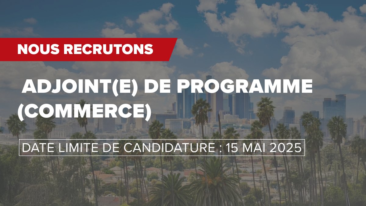 Nous embauchons !   
Venez joindre notre équipe dynamique au nouveau consulat du Canada à Phoenix! Un poste de délégué(e) commercial(e) adjoint(e) est maintenant disponible, et les candidatures sont ouvertes pour les deux prochaines semaines.   

bit.ly/4d5ZM4E