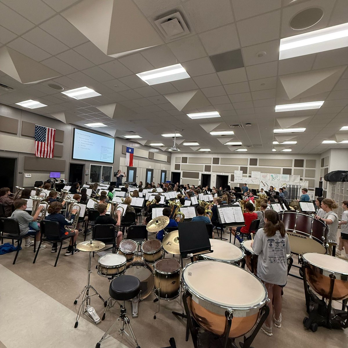 Shoutout to the Pecan Trail Intermediate band for visiting WMS and filling our band hall with moving music today! 🎶 The full band rehearsal was incredible—they played with such power, you could feel it in your soul. 🔥👏 
#WMSwarhawks #successCSISD