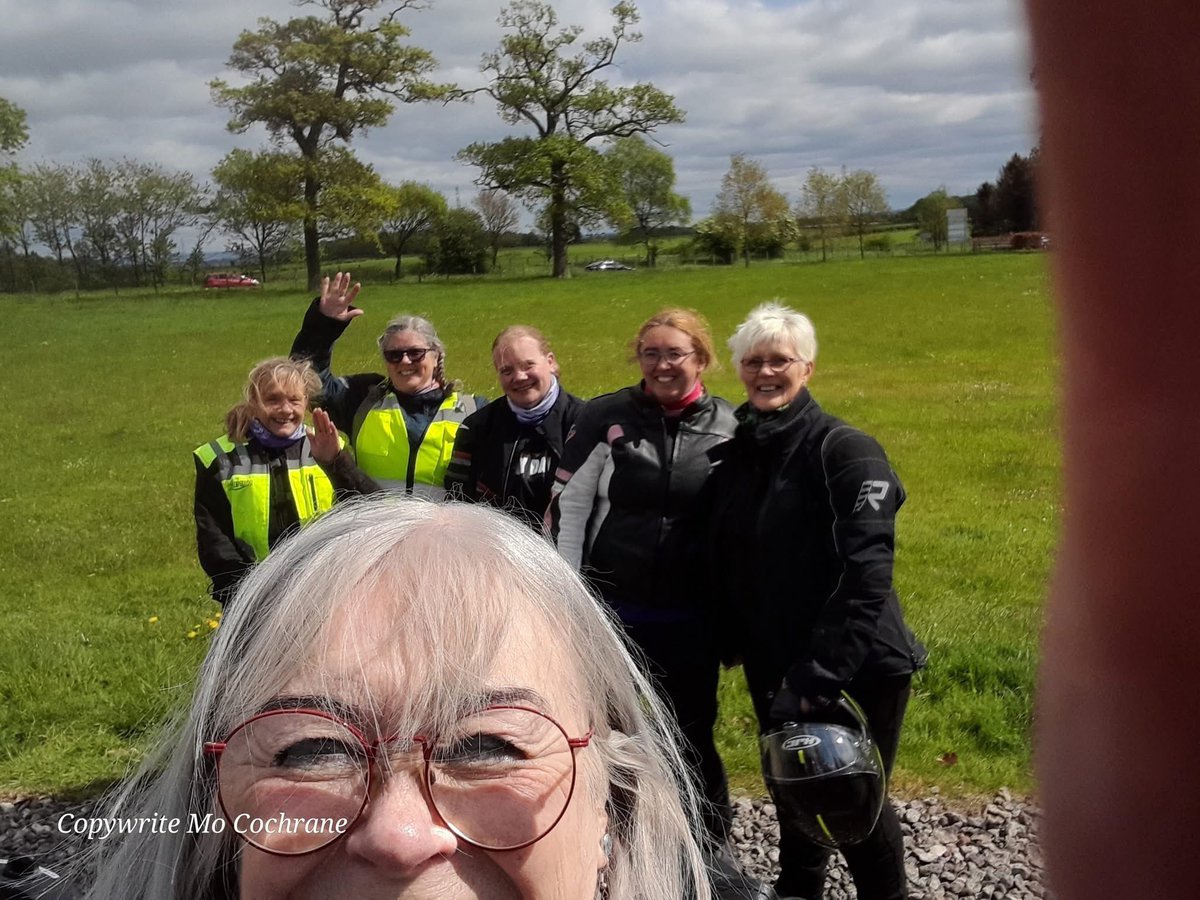 The laughter of Dumfries and Galloway members is infectious…. So good to see you out ladies! #ridikeagirl  #ladieswhoride #curvyriders