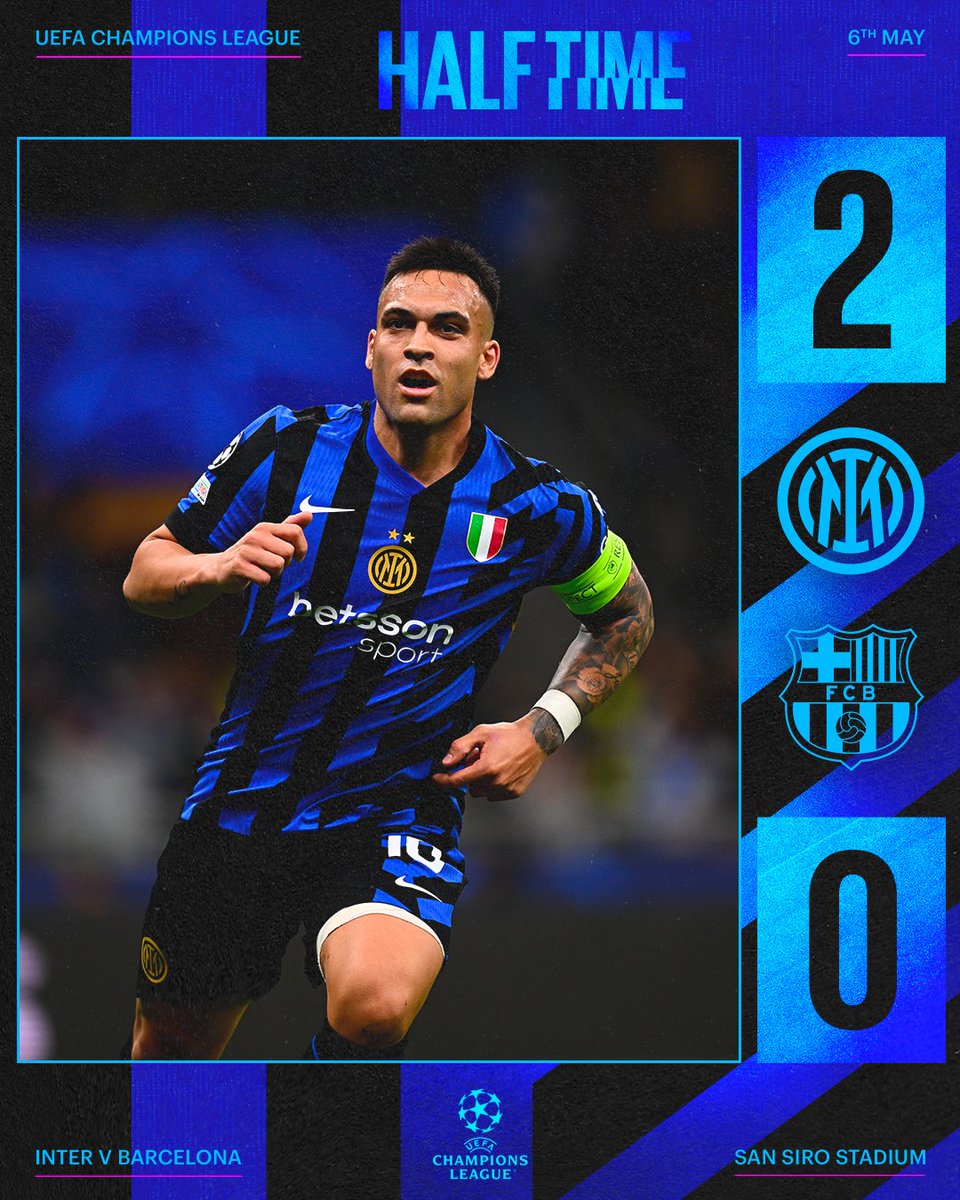 Inter's tweet image. ANDIAMO AVANTI NERAZZURRI 💪

#ForzaInter #UCL #InterBarcellona