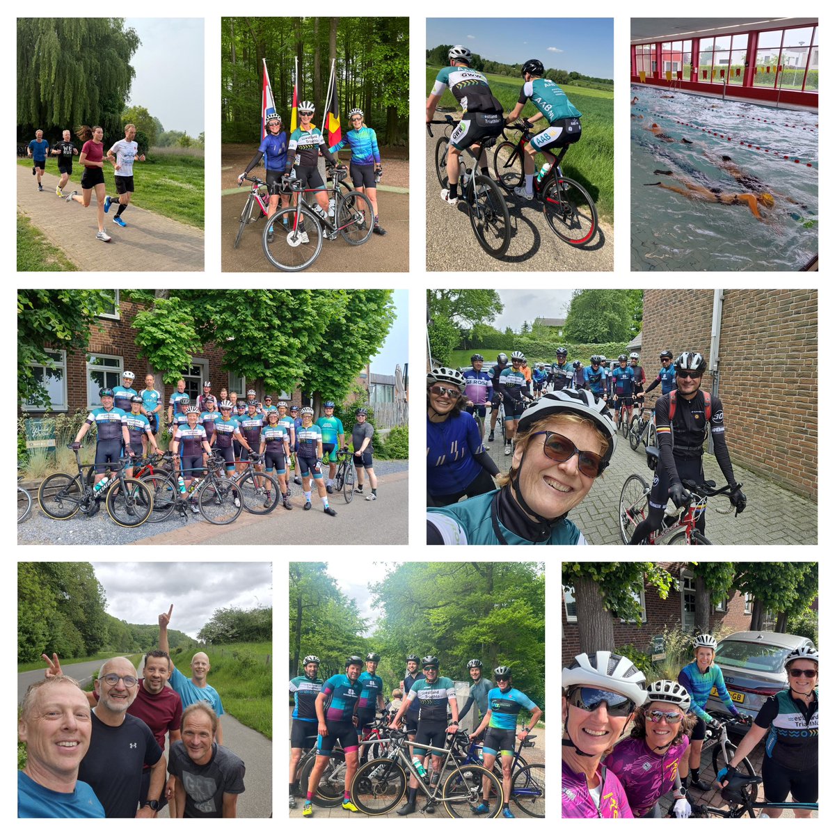 Afgelopen weekend trokken ruim 20 leden van onze vereniging naar Limburg voor het jaarlijkse trainingsweekend: gezamenlijk zwemmen, hardlopen en fietsen, jezelf lekker uitdagen, veel lol en genieten van het prachtige Limburgse landschap!

In topvorm voor de Westland  Triathlon!