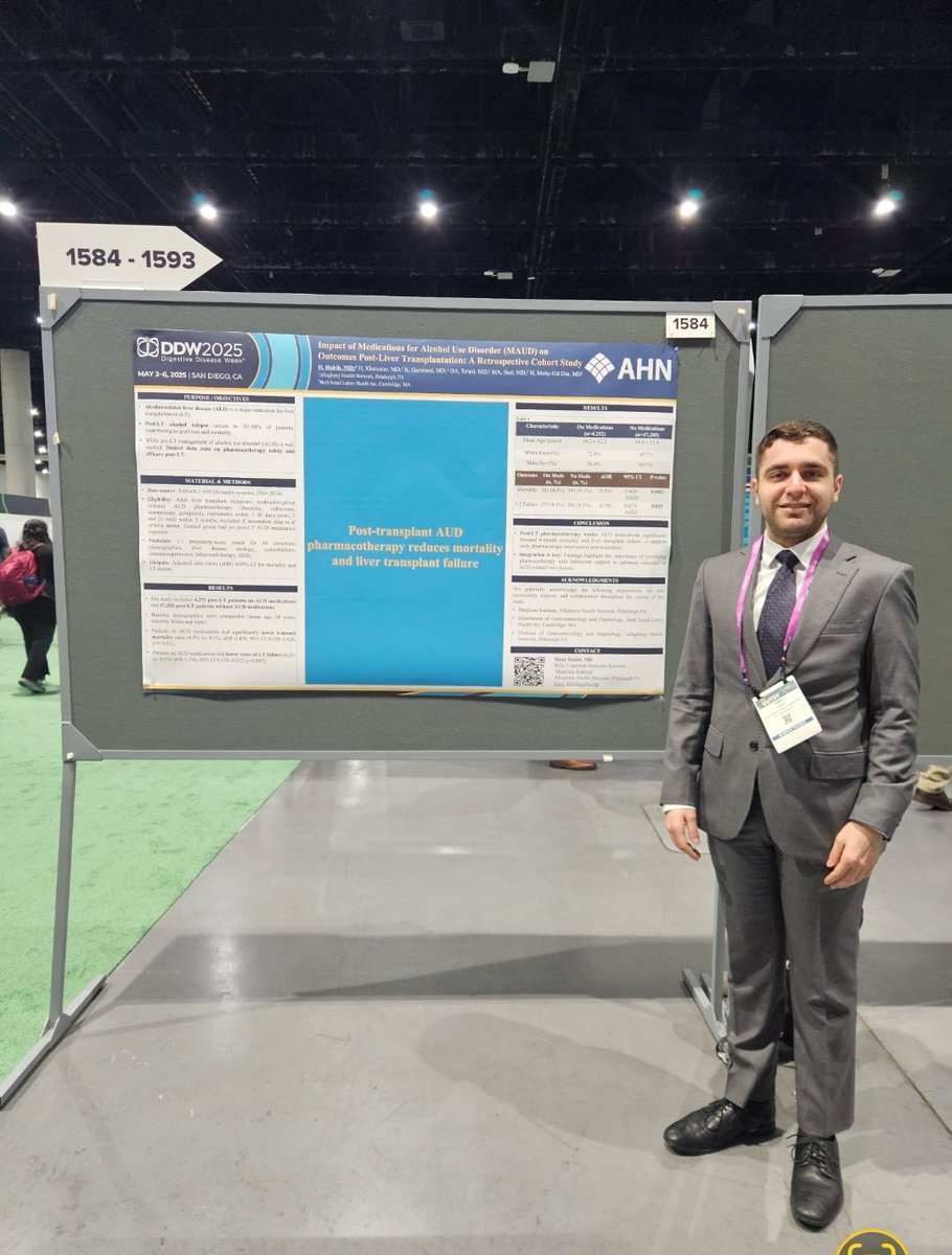 Himsikhar Khataniar (@himsikhar1) on Twitter photo Watch out—PGY-1 on the rise! 🌟
<a href="/hanyhabib97/">hany habib</a> making waves at <a href="/DDWMeeting/">Digestive Disease Week</a> with his impactful study on MAUD & liver transplant outcomes
From intern to investigator—this is only the beginning!
<a href="/NabeehaMohyudd1/">Nabeeha Mohy-ud-din MD</a> <a href="/OmarAlTaanii/">Omar Al Ta'ani</a> Watch out—PGY-1 on the rise! 🌟
<a href="/hanyhabib97/">hany habib</a> making waves at <a href="/DDWMeeting/">Digestive Disease Week</a> with his impactful study on MAUD & liver transplant outcomes
From intern to investigator—this is only the beginning!
<a href="/NabeehaMohyudd1/">Nabeeha Mohy-ud-din MD</a> <a href="/OmarAlTaanii/">Omar Al Ta'ani</a>