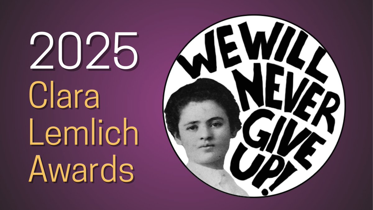 TONIGHT! Join us for the 15th Annual Clara Lemlich Awards!  

May 6 @ 6PM - RSVP &amp; info here: bit.ly/LemlichAwards2… 

Watch the livestream here: youtube.com/watch?v=V4mNEW…