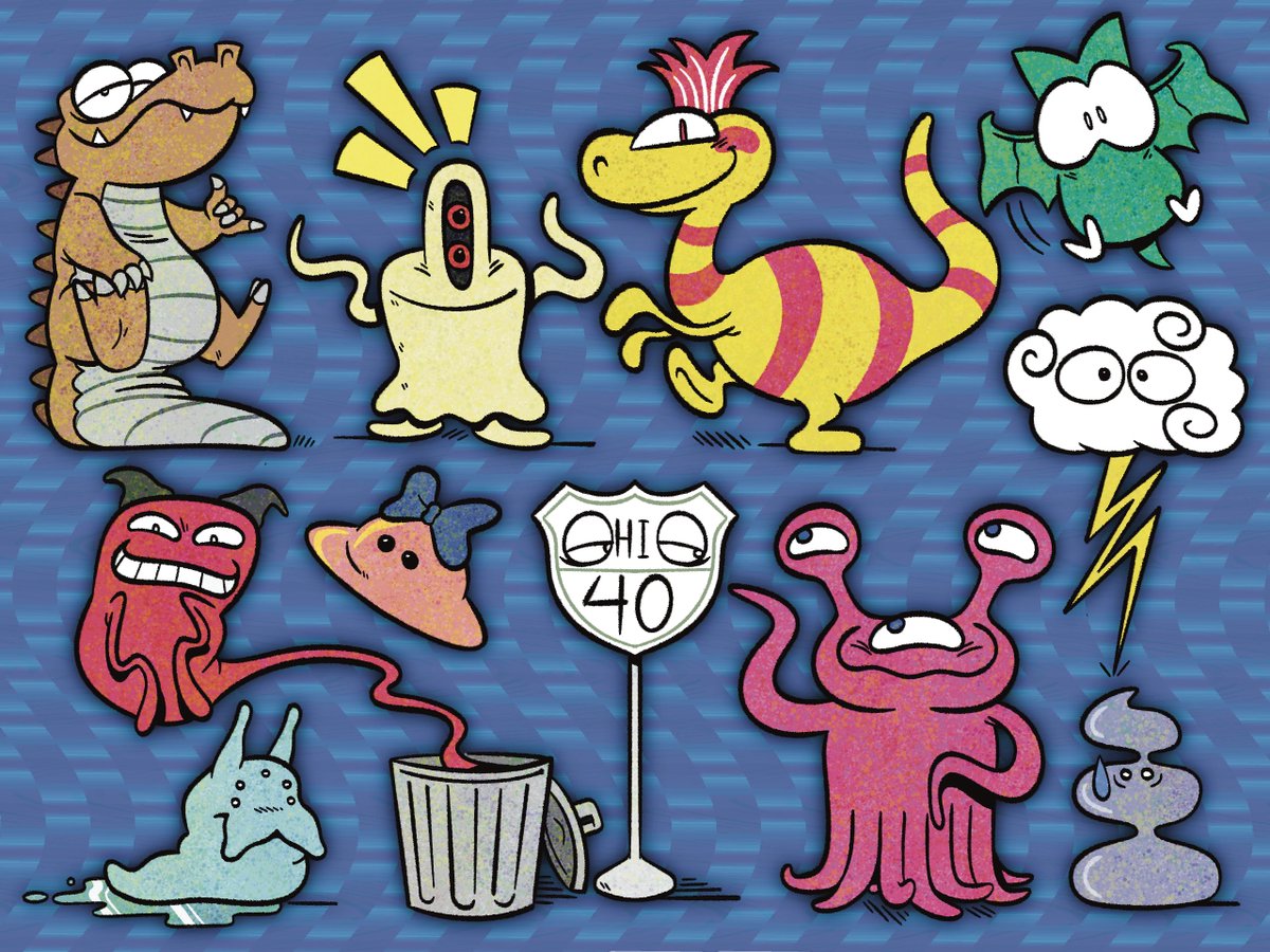 SpunkNoodle's tweet image. Some of EarthBound’s fiercest foes! 🌍