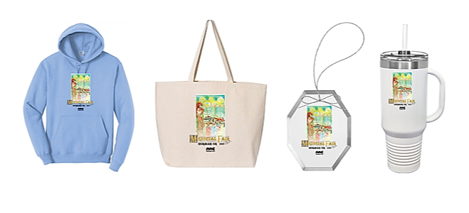 FAQ:  Can I buy the tote bags and other stuff at next year's Fair?
A:  NO!  Only the leftover pre-printed unisex t-shirts will be available at the T-shirt castle at Fair.  If you want other items visit oumedieval2025.itemorder.com/shop/home/