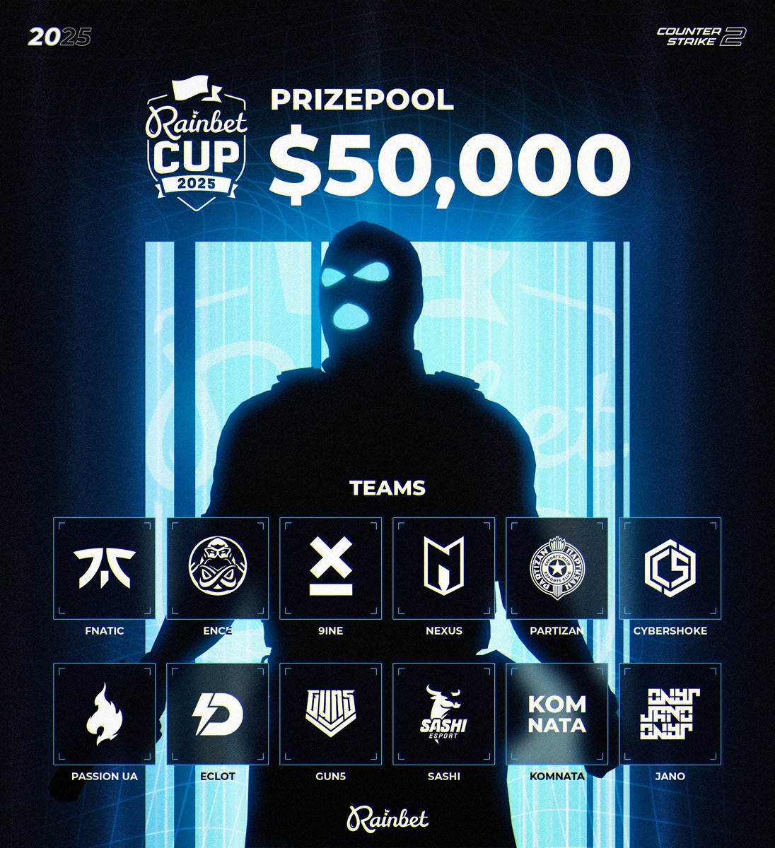 🎮 Rainbet CS2 Cup ~ $50,000 Prize Pool 🎮

Place a bet on any Rainbet Cup game within the first 2 days

If fate isn’t kind get 10% Loss-back up to $40! 👀

As a Free Bet on your highest losing Bet Slip 💧