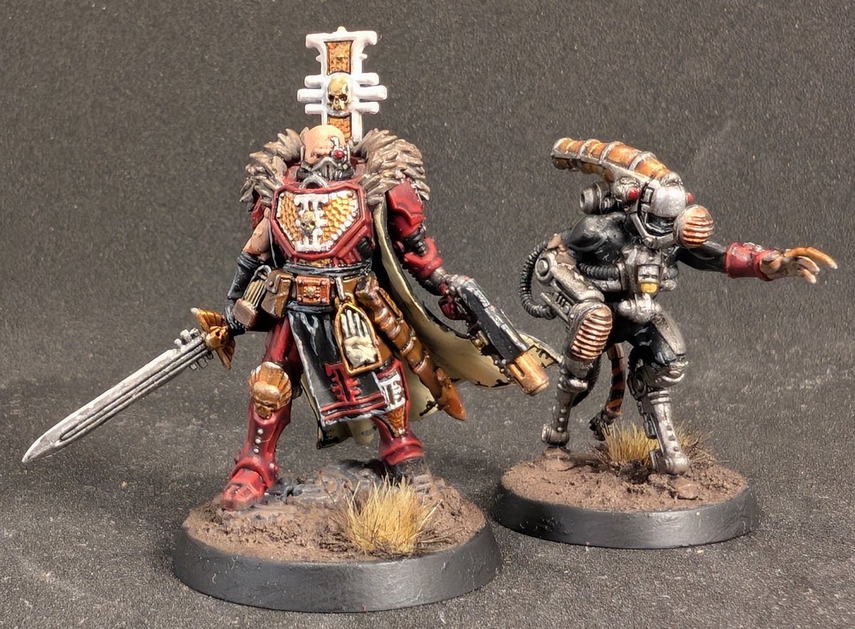 Inquisitor Ostromandaeus and his personal freak-bitch, finished these guys up earlier this week.