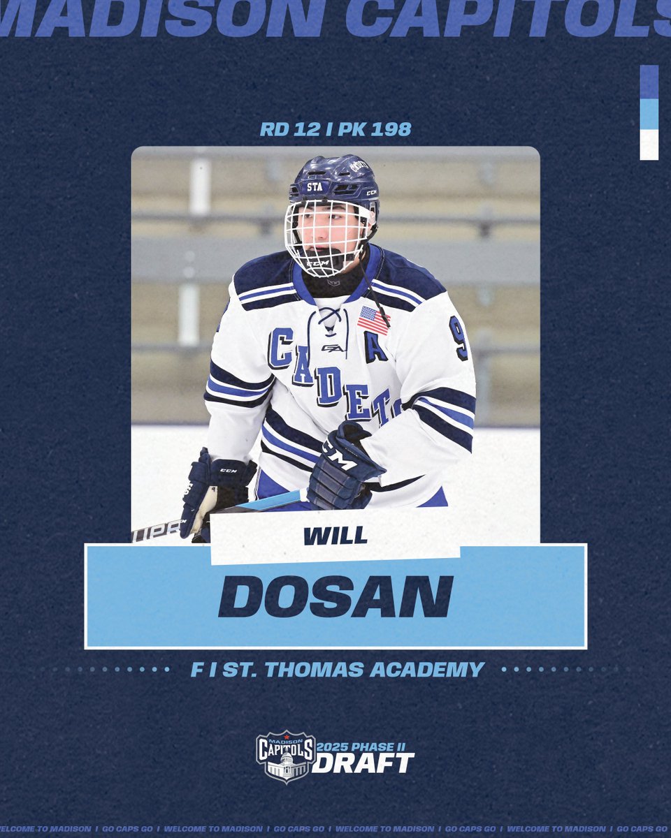 With 198th pick in the Phase II Draft, we're proud to select Will Dosan.

#GoCapsGo