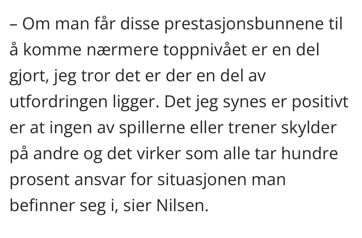 Oversatt til vanlig norsk: Hvis vi bare e god i stedet for dårlig, så ordne det sæ. Den e god.