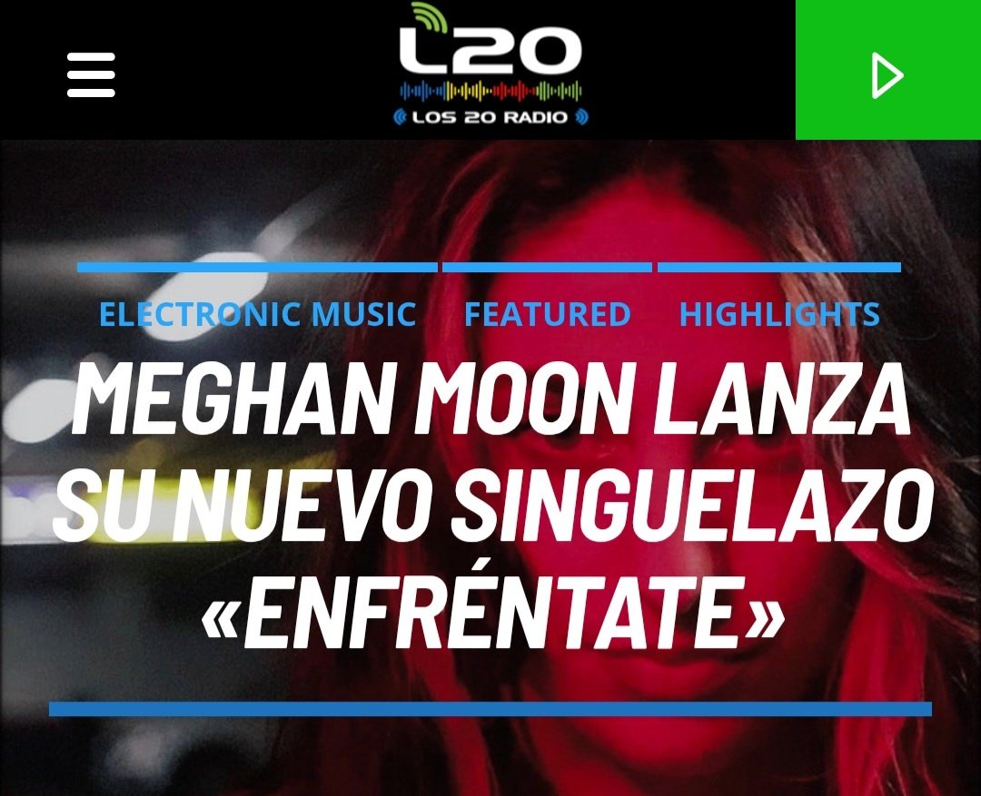 Los20Estelares's tweet photo. 🗞La artista,  compositora y productora musical Meghan Moon lanza su nuevo singuelazo "Enfréntate" (#ARManager /#KosmikaRecors) - Vía @Los20Radio ℹ️👇
https://t.co/ZjWUxDrDz1 https://t.co/XQMXqZ36r9