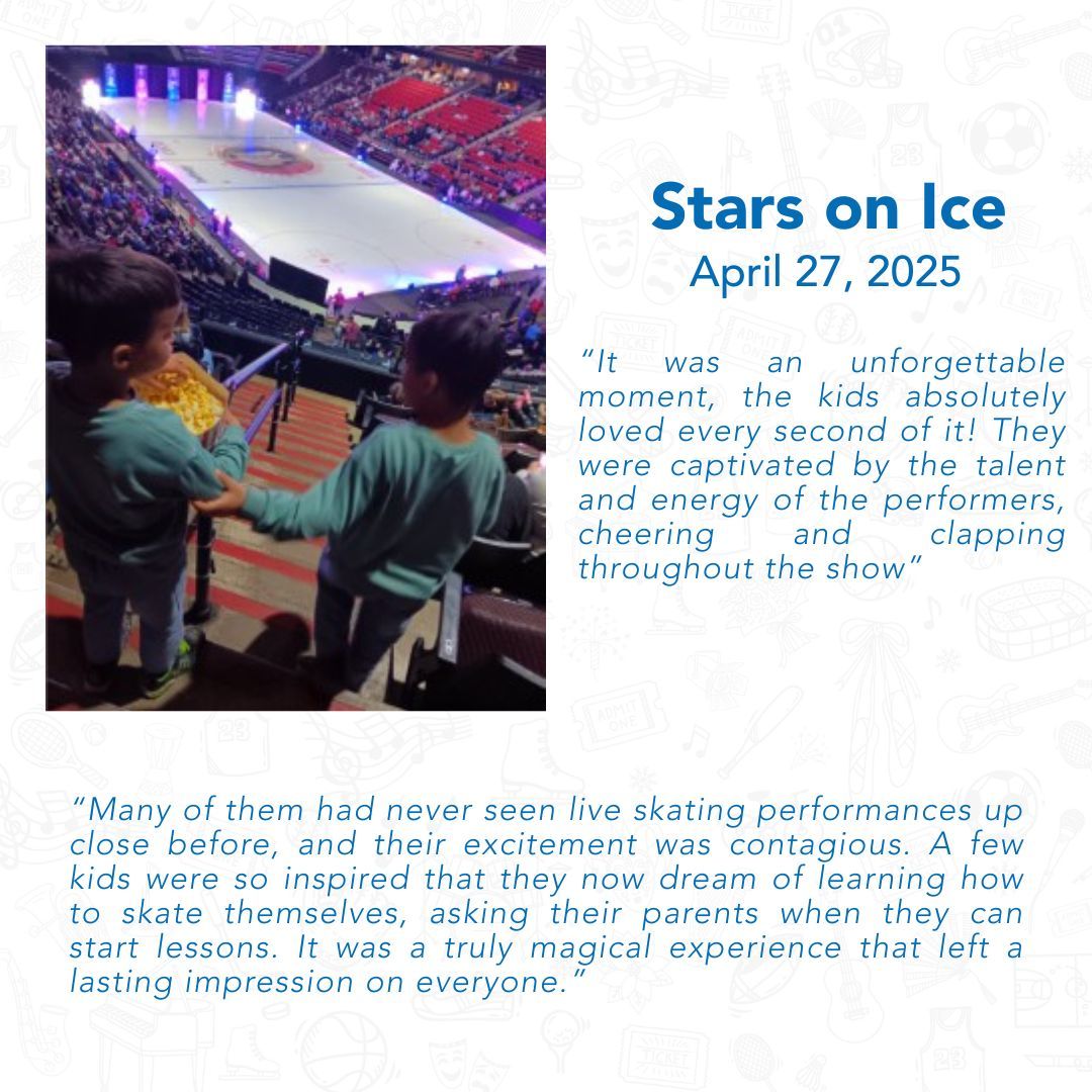 Kids Up Front Ottawa (@kidsupfrontott) on Twitter photo "It was a very special moment for us, and we are grateful for the opportunity."
We had an amazing time at Stars on Ice! Thanks to many donors, including <a href="/SkateCanada/">Skate Canada / Patinage Canada</a> and the @senatorsfndn, for making this experience possible!
#MoreThanATicket #KidsUpFront "It was a very special moment for us, and we are grateful for the opportunity."
We had an amazing time at Stars on Ice! Thanks to many donors, including <a href="/SkateCanada/">Skate Canada / Patinage Canada</a> and the @senatorsfndn, for making this experience possible!
#MoreThanATicket #KidsUpFront