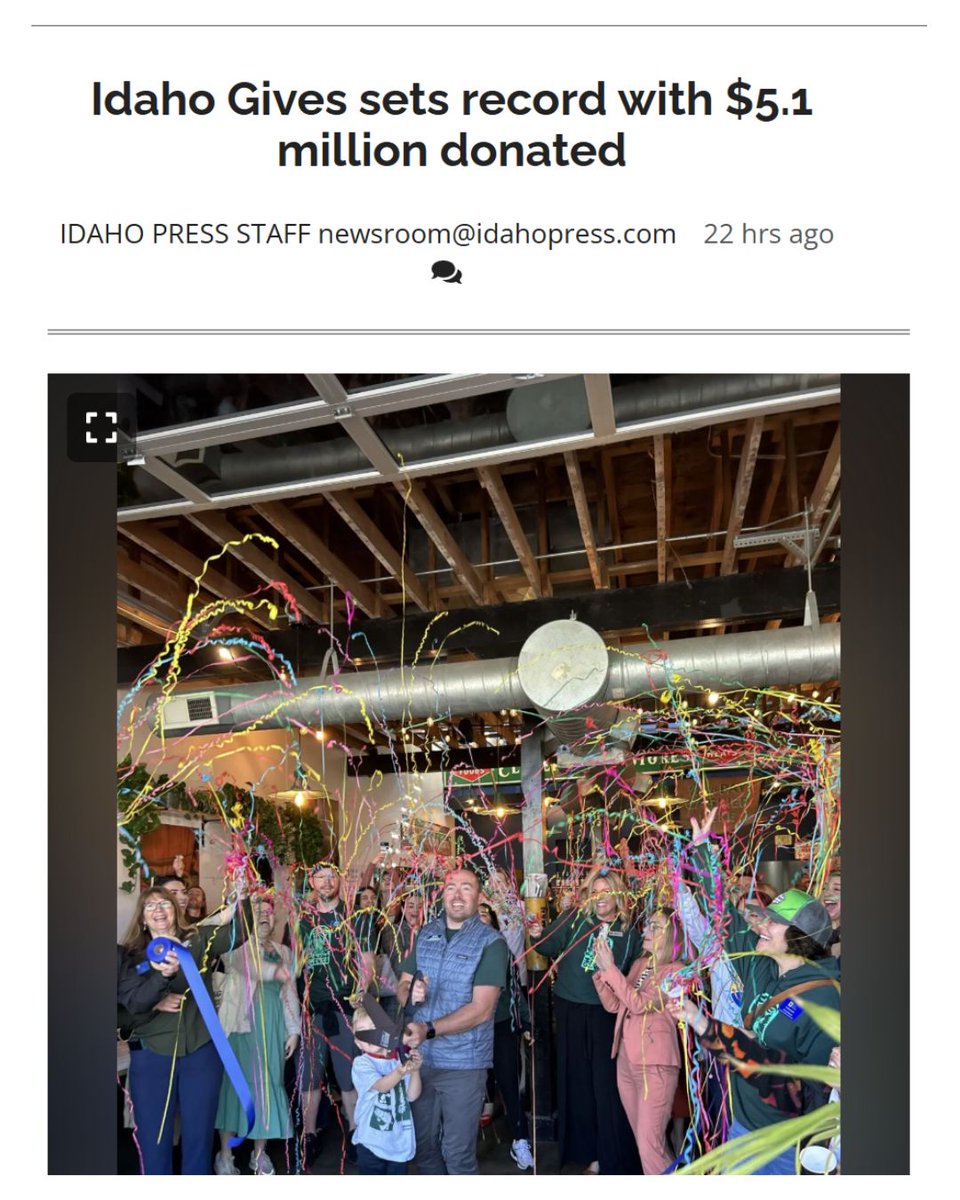 "This year’s Idaho Gives campaign broke an event record and pushed total donations over its 13-year history to more than $31 million."

ow.ly/QnhU50VN1qF