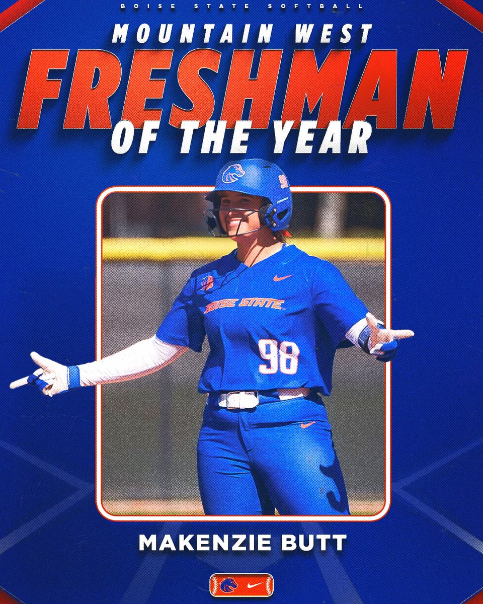 𝗡𝗢 𝗗𝗢𝗨𝗕𝗧𝗦 𝗛𝗘𝗥𝗘 😎

Congrats to Makenzie Butt for being named the MW Freshman of the Year 🥳

#BleedBlue | #WhatsNext