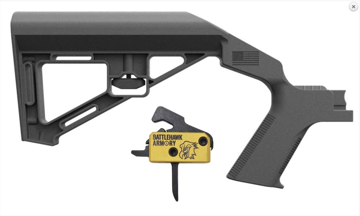 scallywagjim's tweet image. Bump stocks are back On the Menu Boys and this Slidefire SSAR-15 SBS comes with a Battle Hawk Trigger Only $ 299.99😲Get it Here : bit.ly/4jsXMpw

#bumpstock #bumpfire #slidefire #range #ammo #battlehawk #trigger #ad #promo #dealoftheday #americafirst