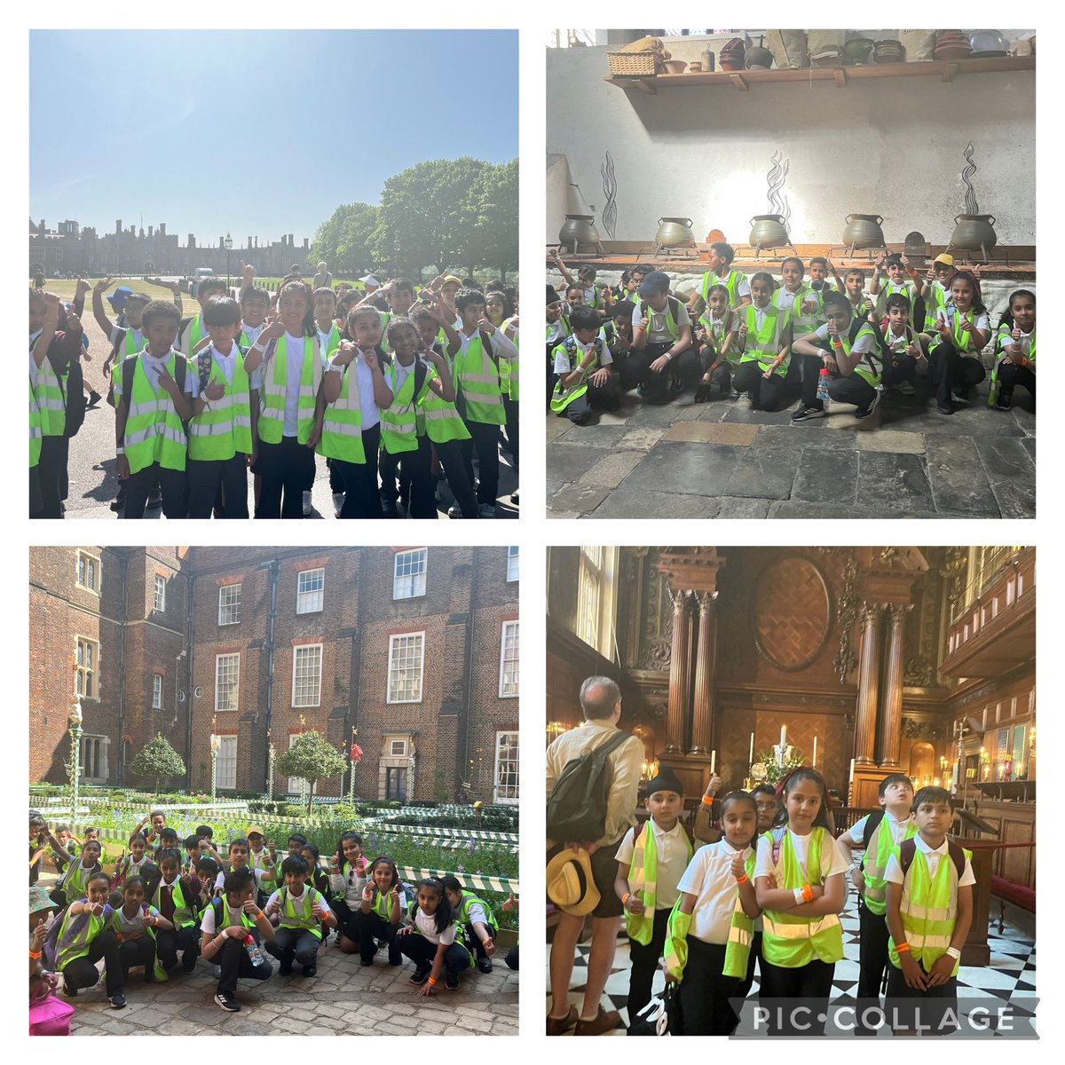 Year 4 visited Hampton Court Palace as an extension of their learning about the Tudors and King Henry VIII. We looked at the royal apartments and the Tudor kitchens. Article 28.