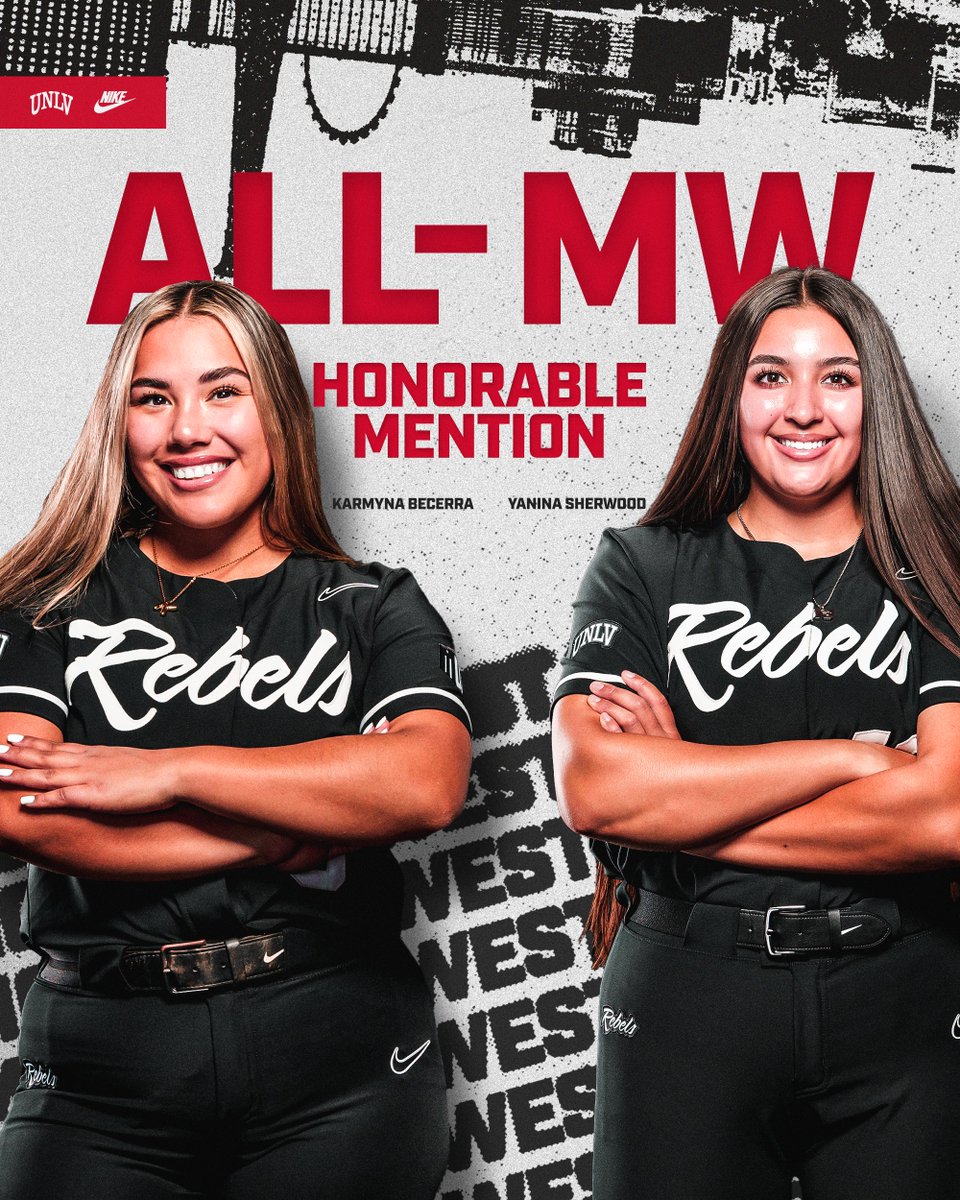UNLV Softball (@unlvsoftball) on Twitter photo 4️⃣ Rebels pick up All-Mountain West honors‼️
Clap it up for Ariana Martinez (<a href="/leftynana00/">nana 💗</a>), Jesse Farrell, Karmyna Becerra and Yanina Sherwood! 👏🥎
🗒️tinyurl.com/wk6xwhbx 4️⃣ Rebels pick up All-Mountain West honors‼️
Clap it up for Ariana Martinez (<a href="/leftynana00/">nana 💗</a>), Jesse Farrell, Karmyna Becerra and Yanina Sherwood! 👏🥎
🗒️tinyurl.com/wk6xwhbx