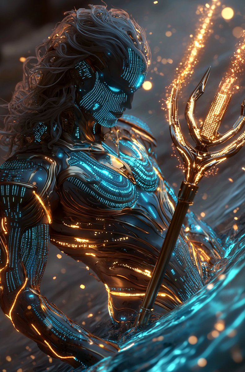 Synth_Cyborg's tweet photo. He commands tides coded in light—Poseidon reborn in silicon.
#AquaSynth #TridentProtocol #NeptuneCore #DigitalDeity https://t.co/UvqiU2a7uh